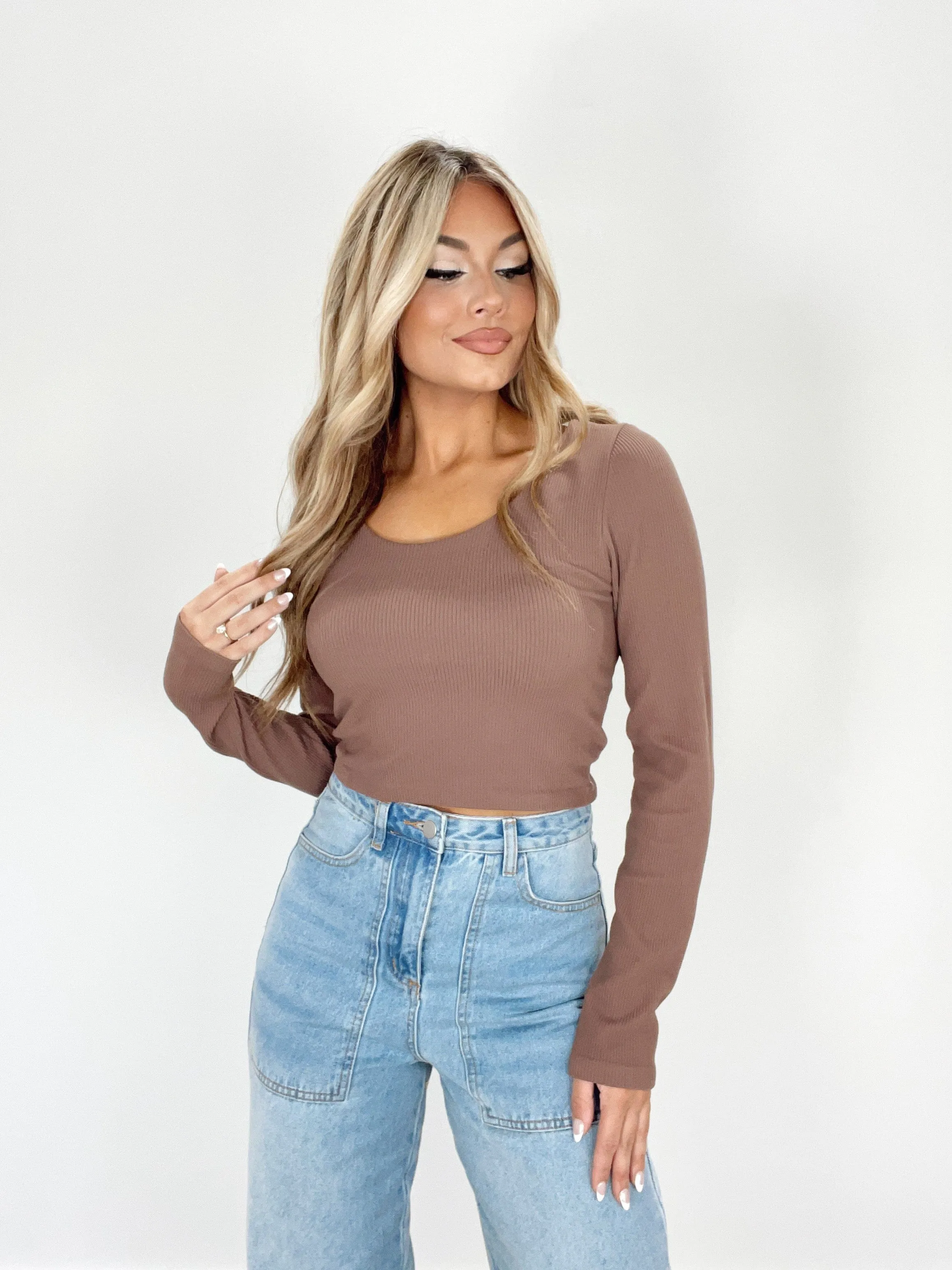 Round Neck Seamless Top sold by LANE 201 product image thumbnail 4