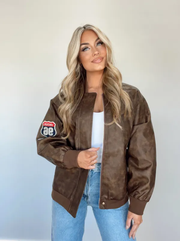 Aviator Edge Bomber Jacket sold by LANE 201