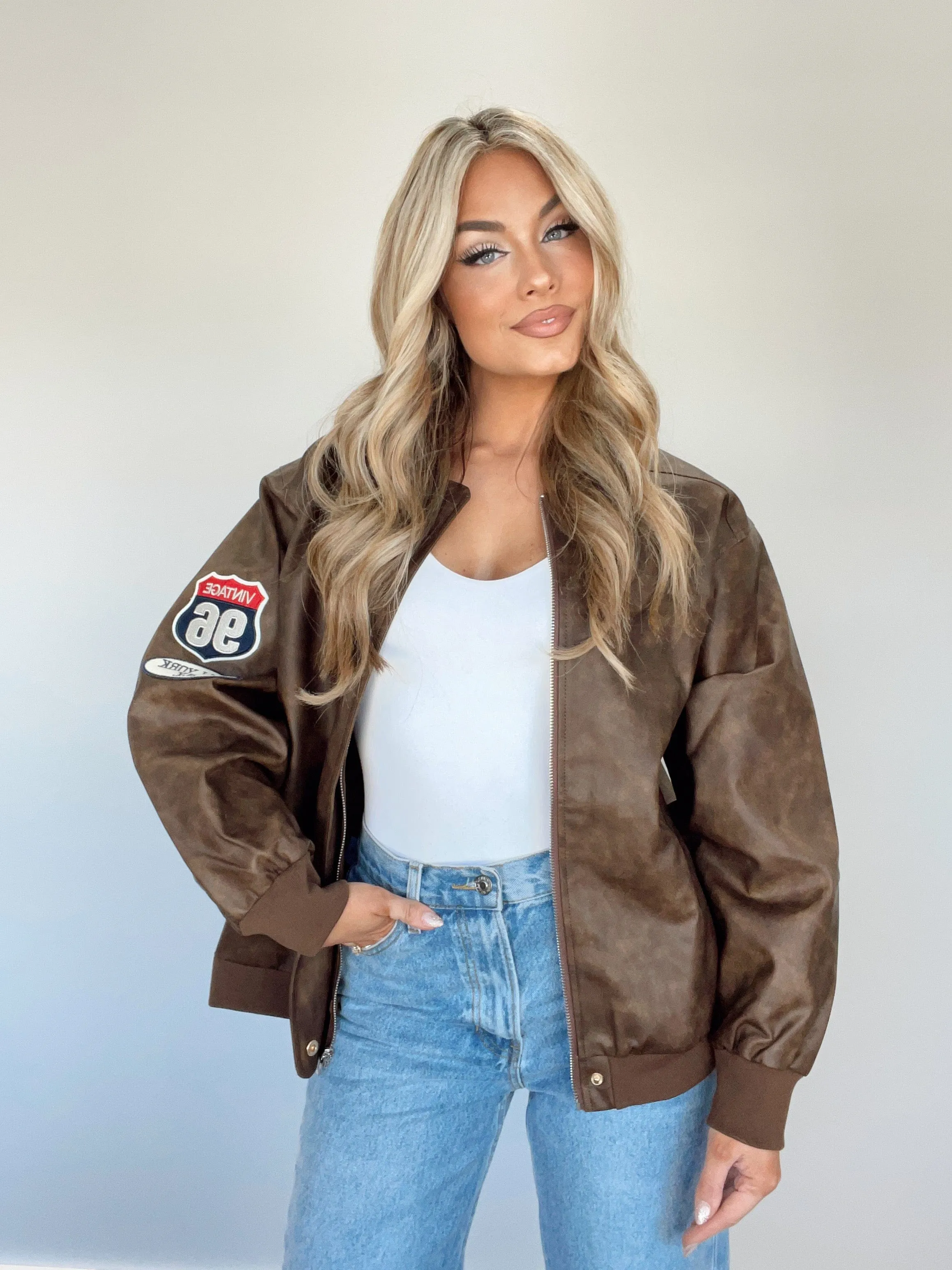 Aviator Edge Bomber Jacket sold by LANE 201 product image thumbnail 3