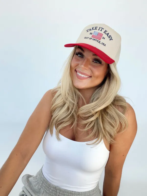Take It Easy Trucker Hat made by LANE 201