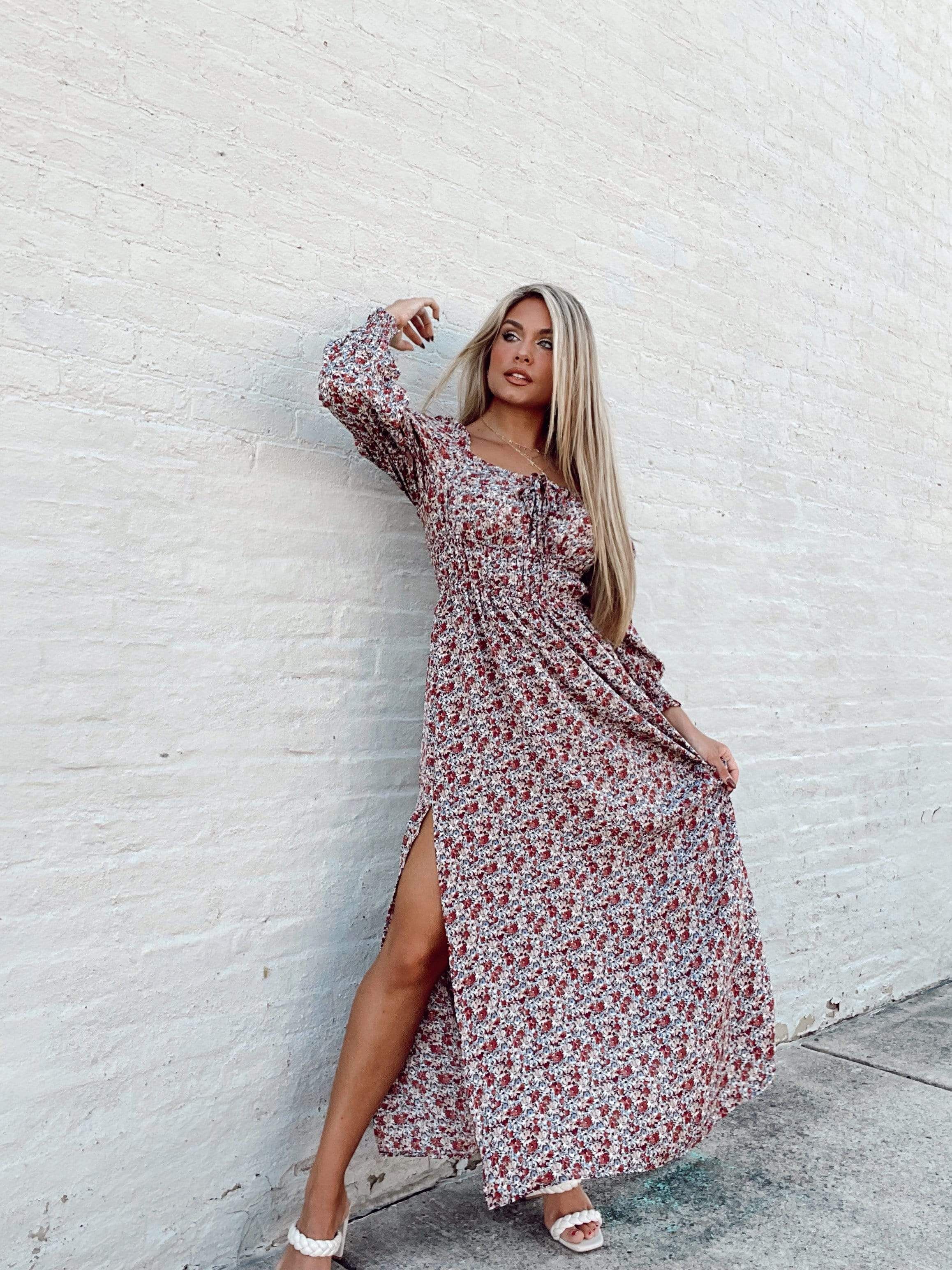 For What It's Worth Floral Maxi Dress sold by LANE 201