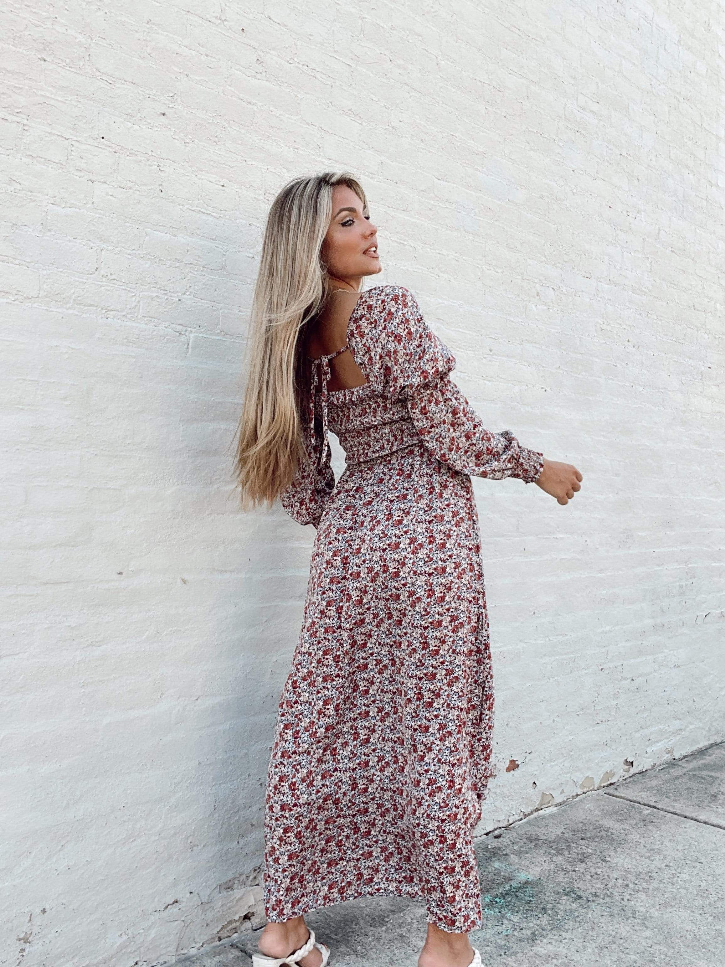 For What It's Worth Floral Maxi Dress sold by LANE 201 product image thumbnail 5
