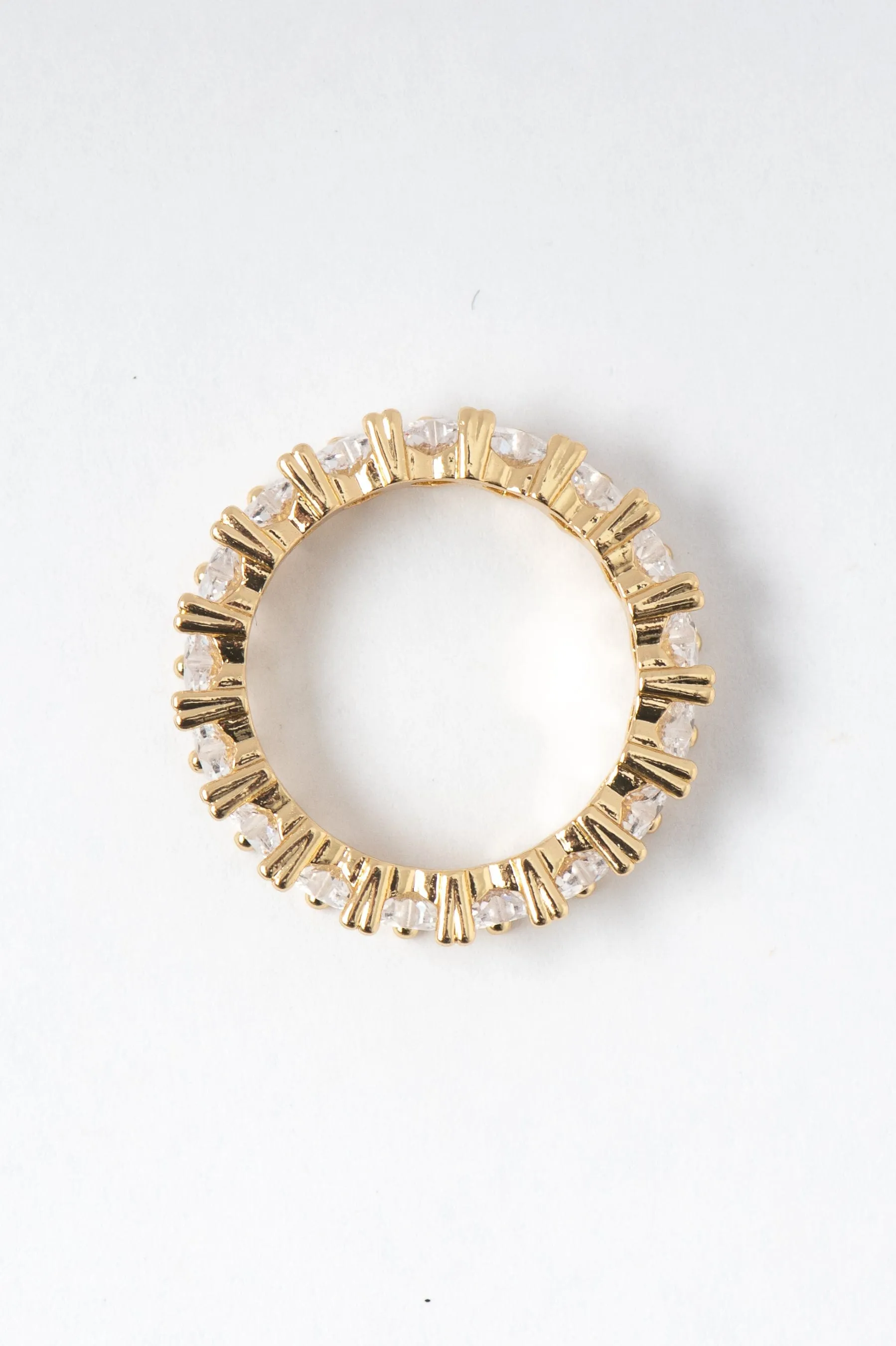 Gold Heart Crystal Ring sold by LANE 201 product image thumbnail 4