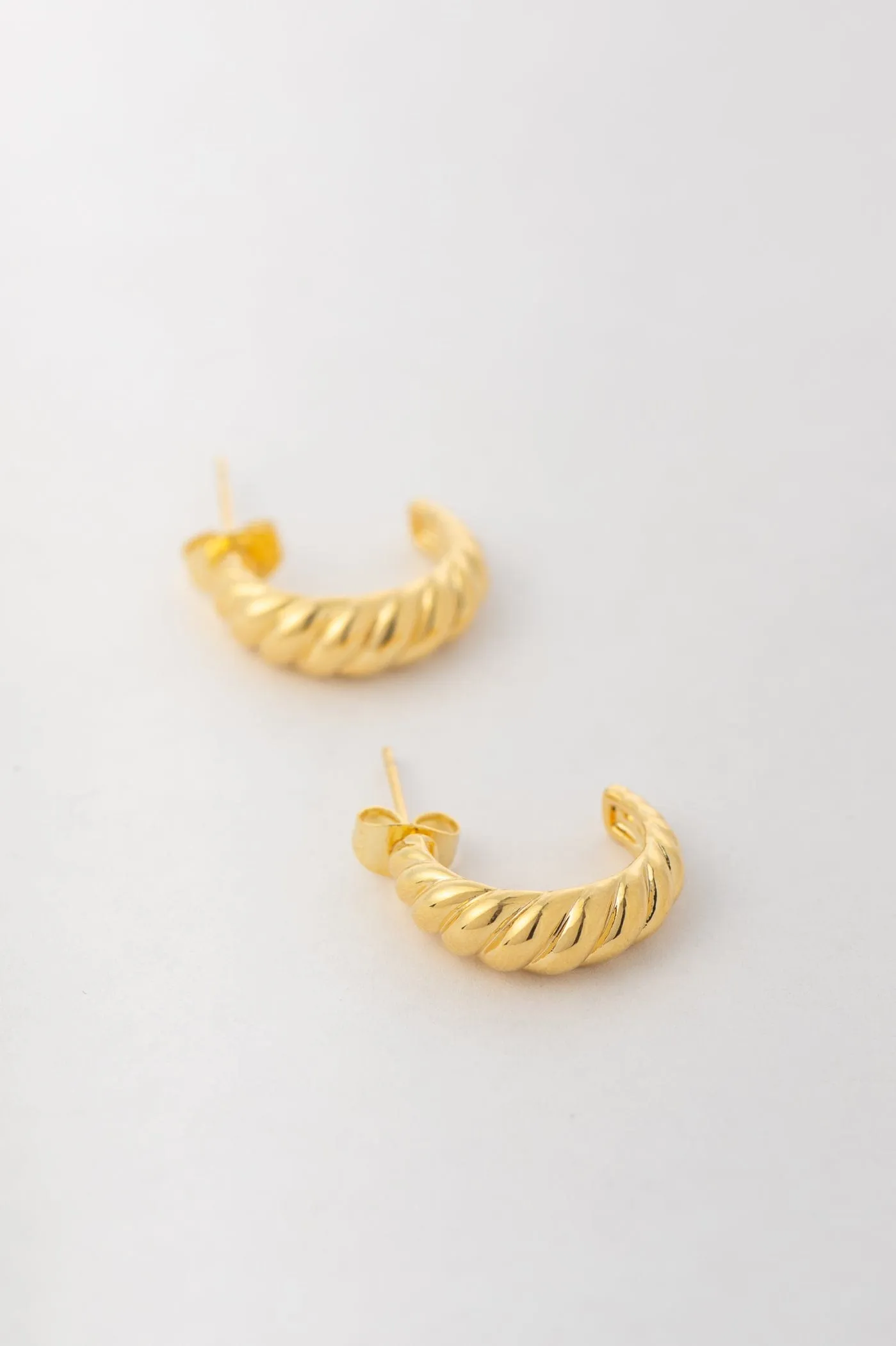 Gold Twisted Rope Hoop sold by LANE 201
