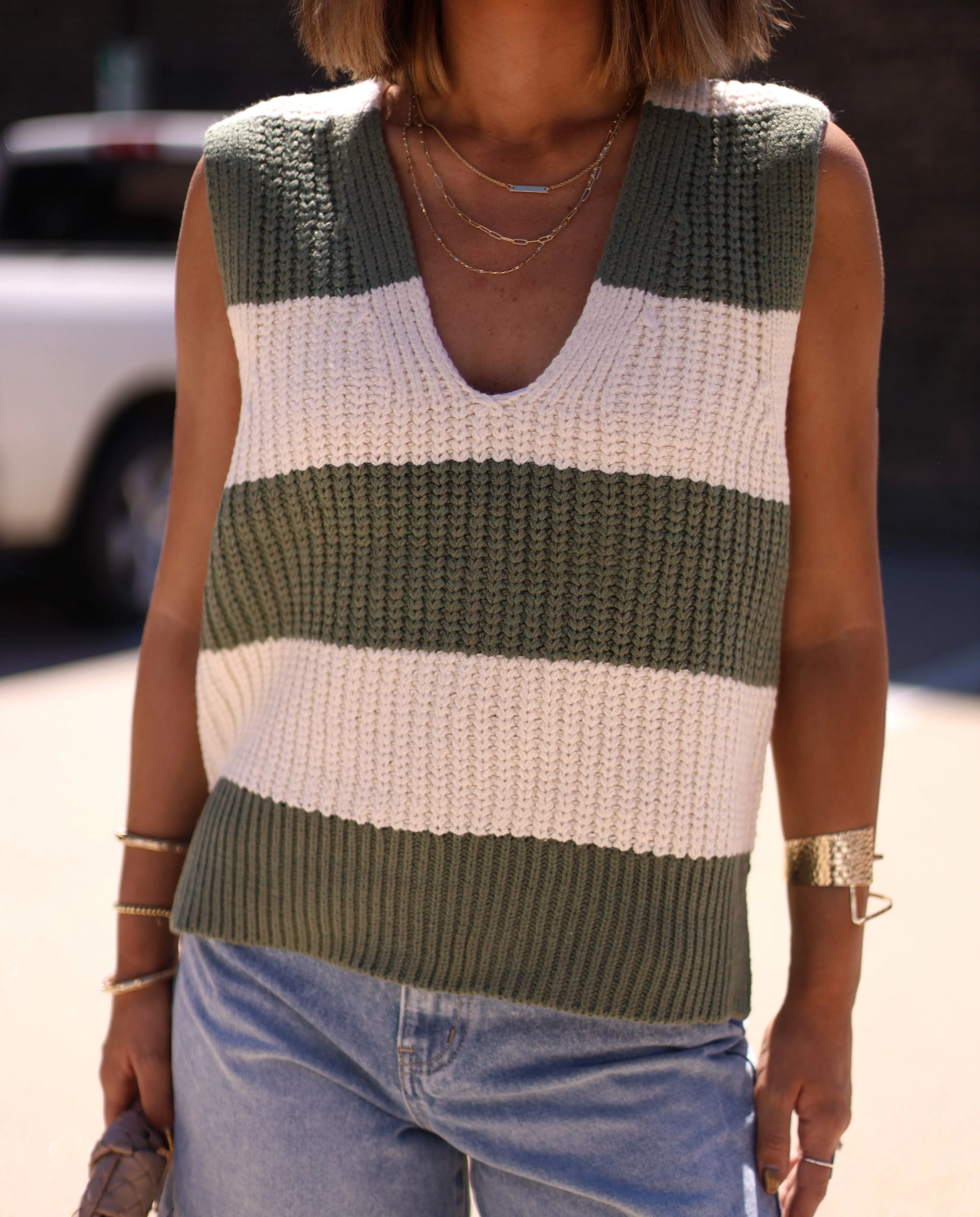 Coffeehouse Chic Sweater Vest sold by LANE 201 product image thumbnail 4