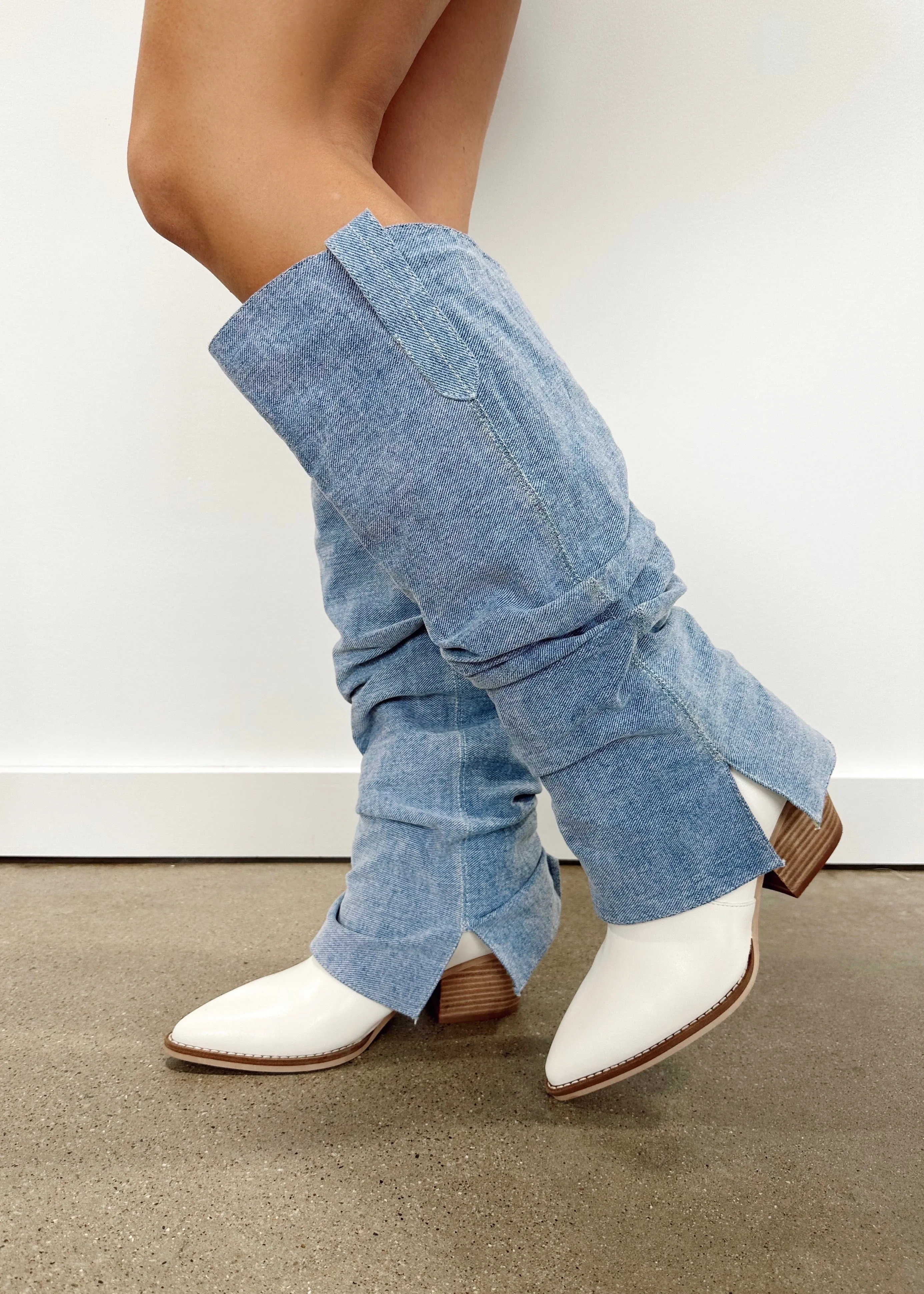 Denim Western Boot sold by LANE 201 product image thumbnail 4