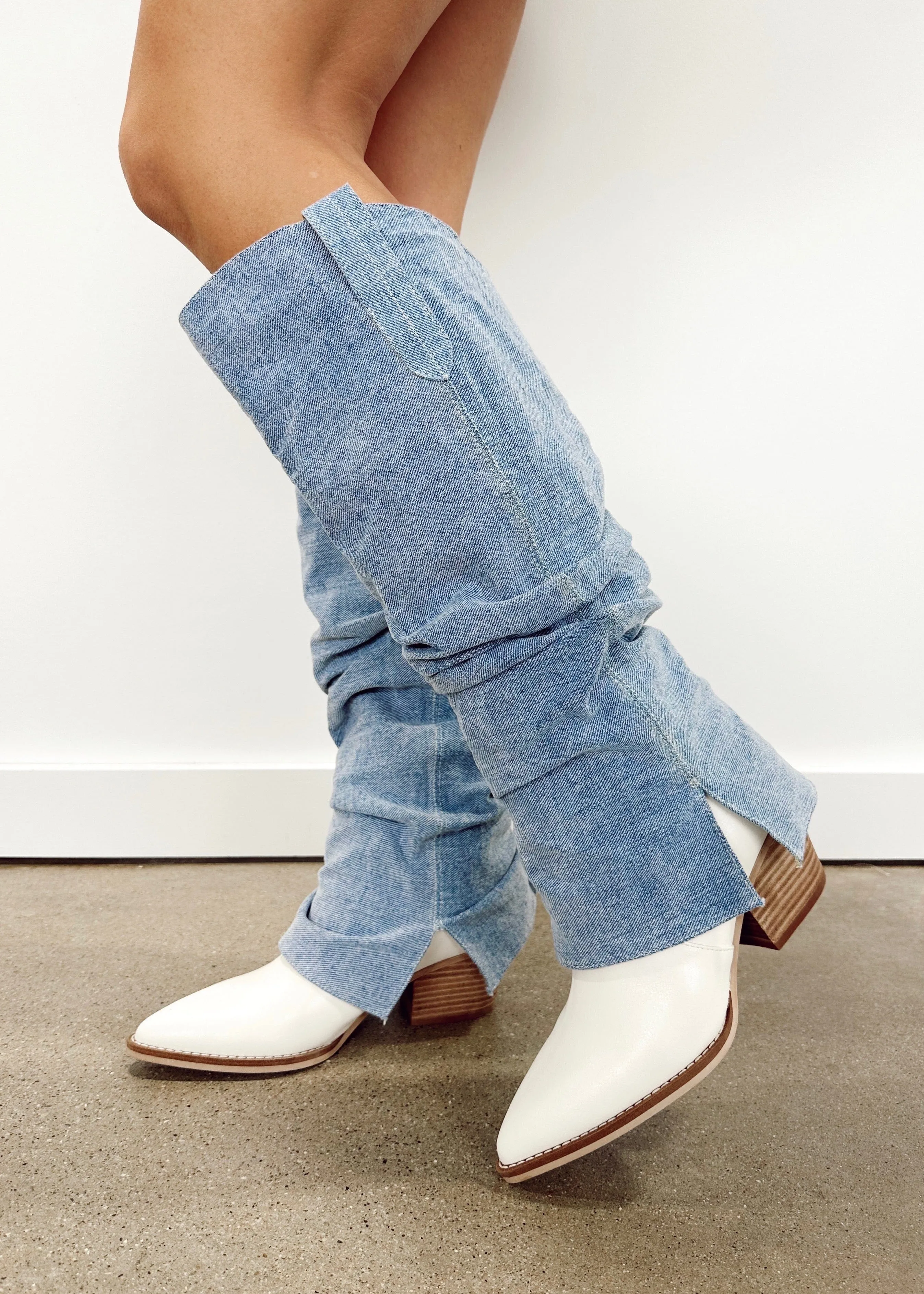 Denim Western Boot sold by LANE 201 product image thumbnail 2