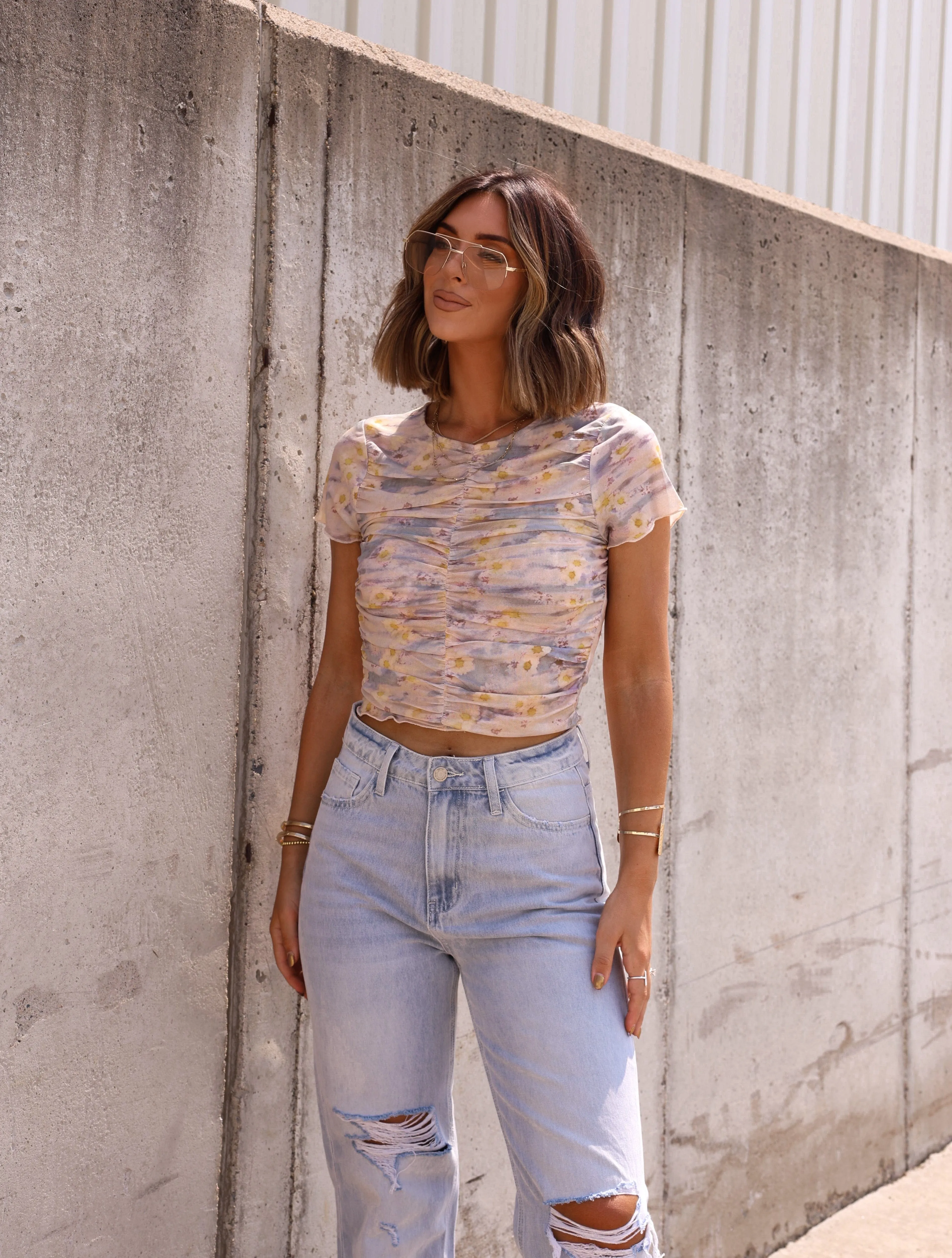 Floral Feeling Top sold by LANE 201