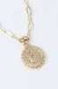 Gold Double Layer Initial Necklace sold by LANE 201