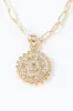 Gold Double Layer Initial Necklace sold by LANE 201