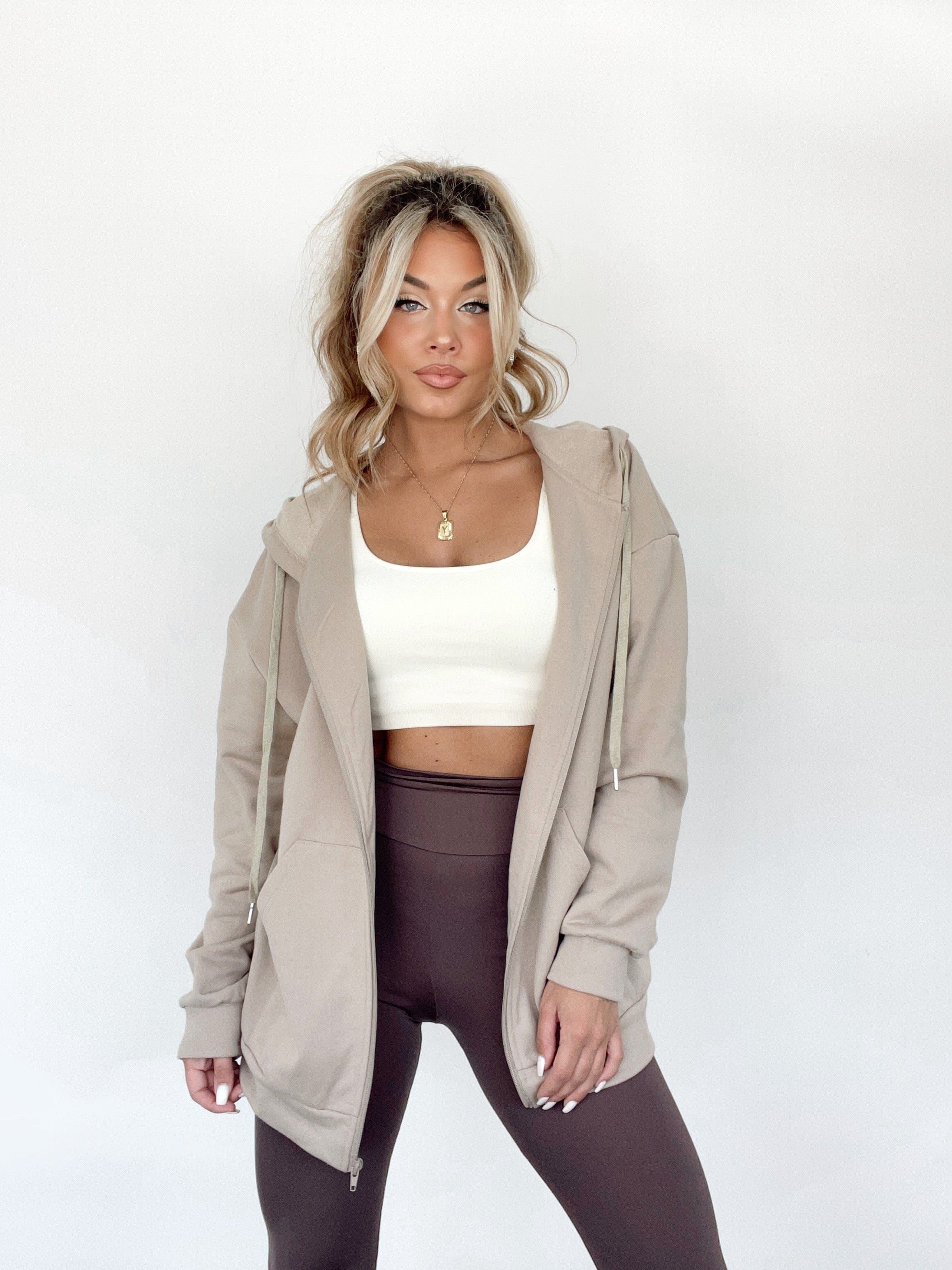 Tan Lane 201 Zip Up Hoodie sold by LANE 201 product image thumbnail 2