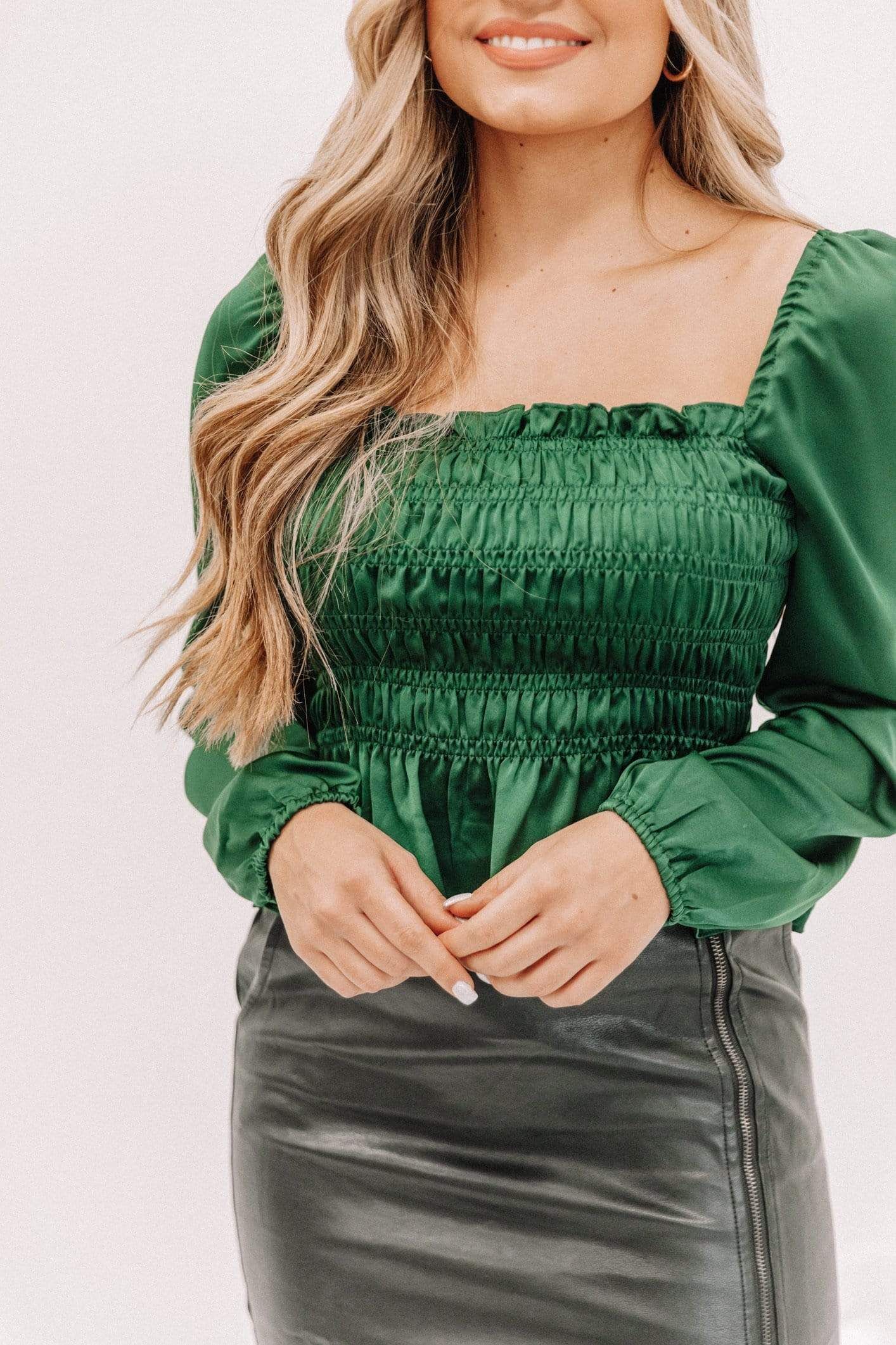 Dark Green Must Be Nice Top sold by LANE 201 product image thumbnail 3