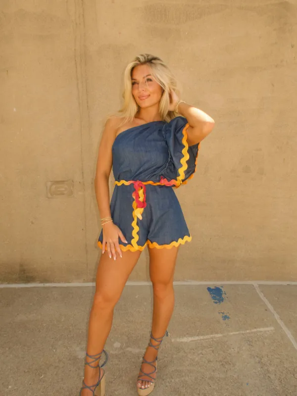 Summer Waves Romper made by Luxxel