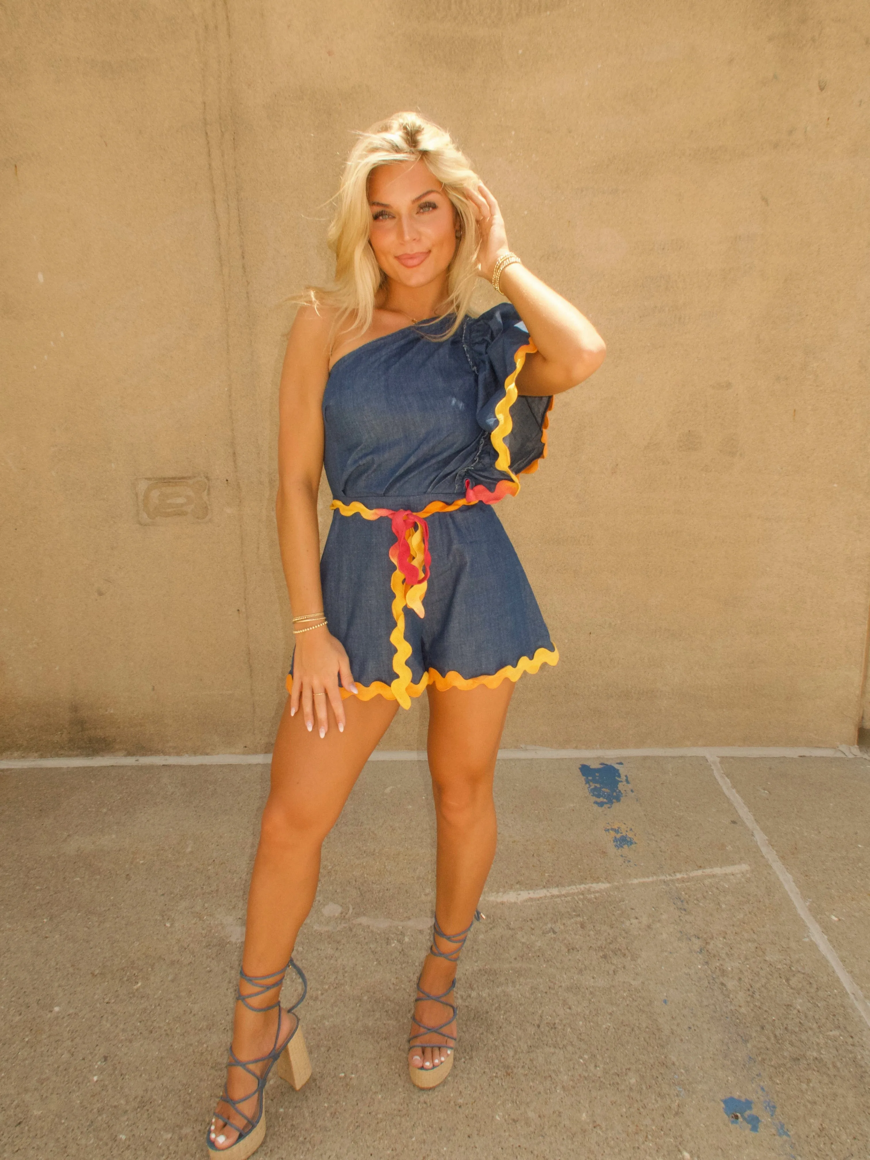 Summer Waves Romper sold by LANE 201 product image thumbnail 4