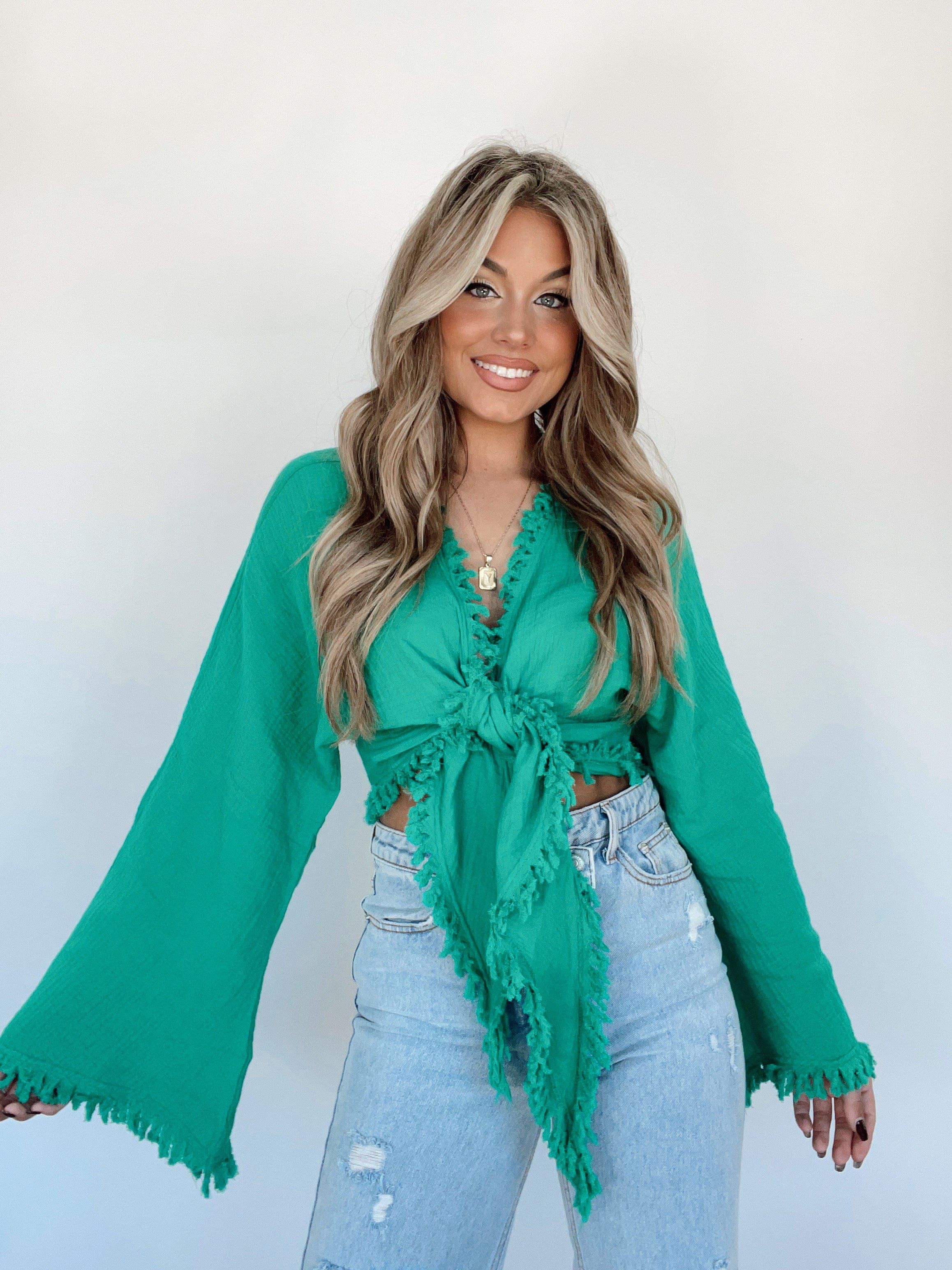 Wear Your Greens Top sold by LANE 201