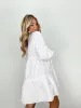 Collared Button Up Mini Dress sold by LANE 201