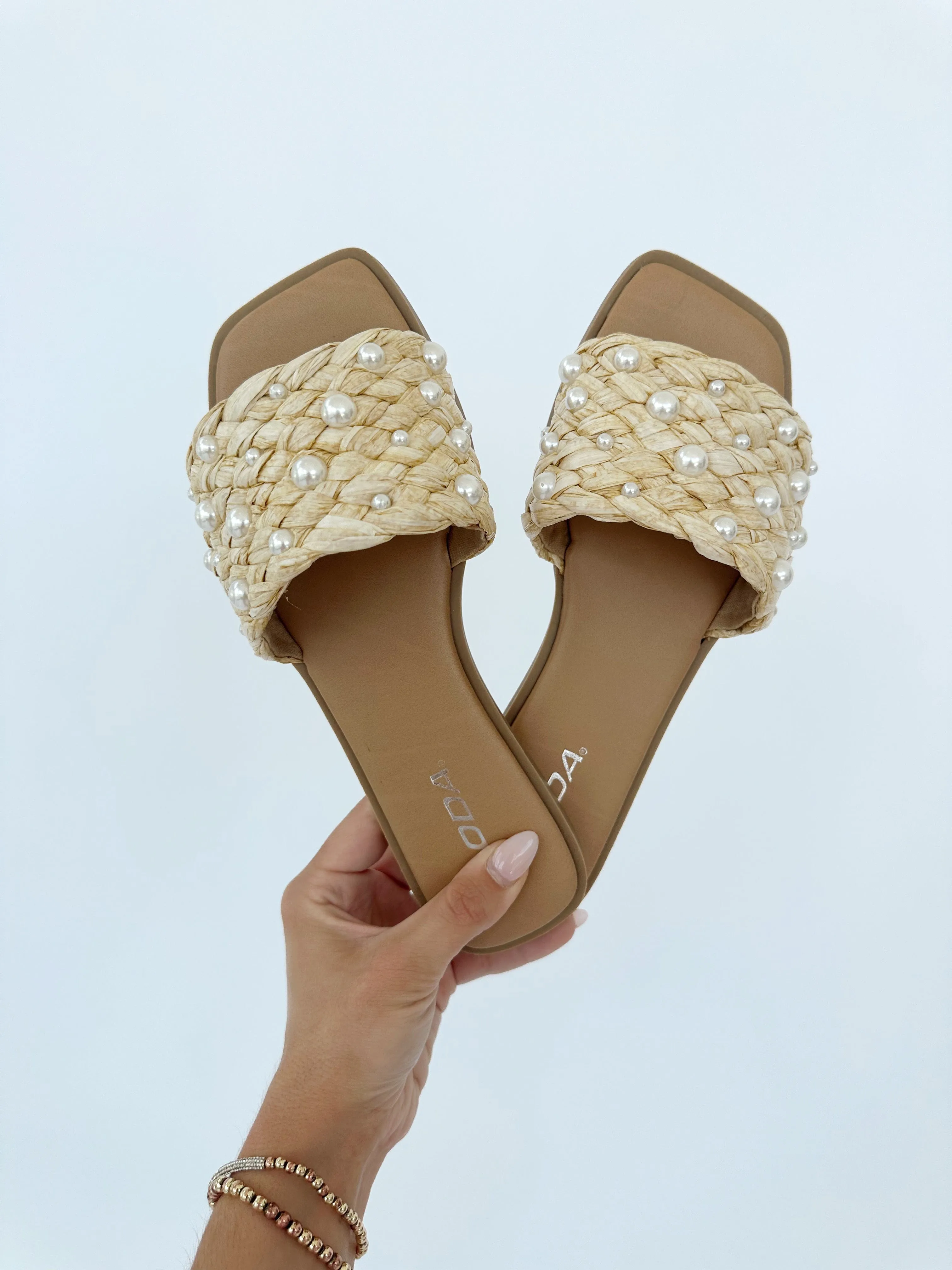 Pearl Raffia Sandal sold by LANE 201 product image thumbnail 3