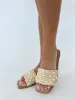 Pearl Raffia Sandal sold by LANE 201