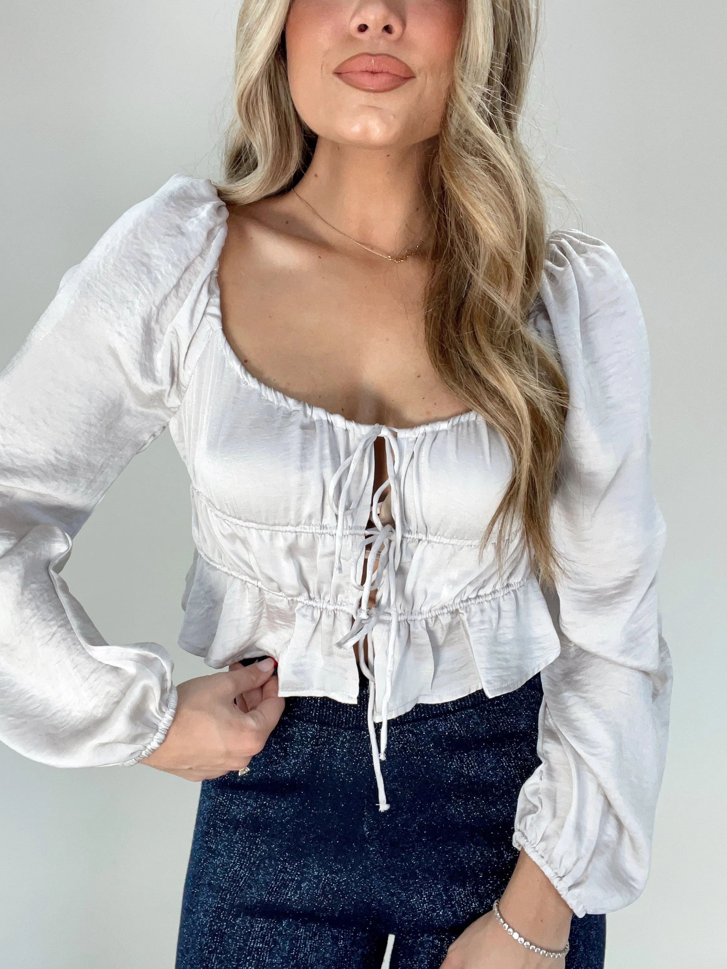 Classy Feeling Satin Top sold by LANE 201 product image thumbnail 2