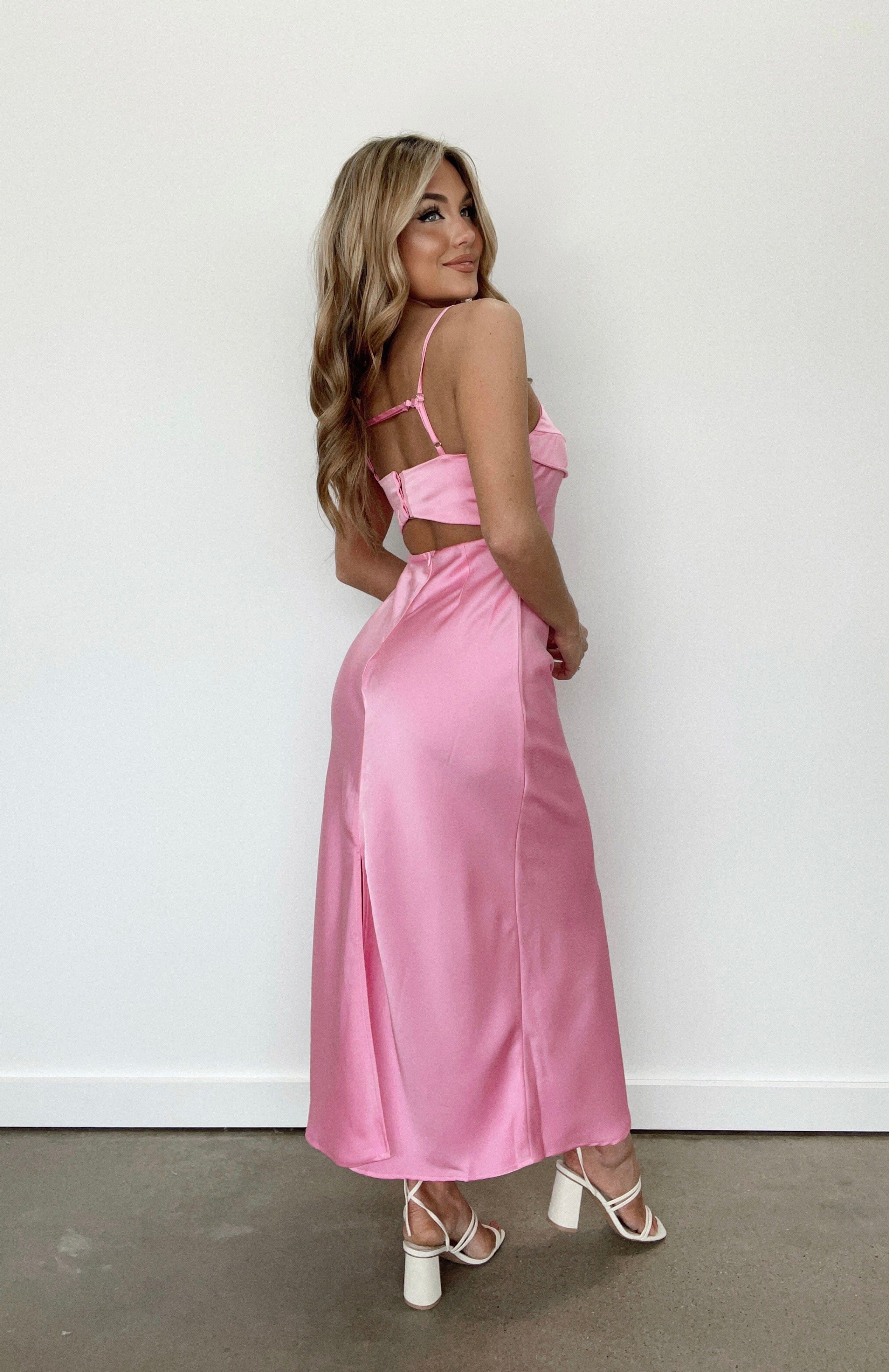 Sweetheart Satin Maxi Dress sold by LANE 201 product image thumbnail 2