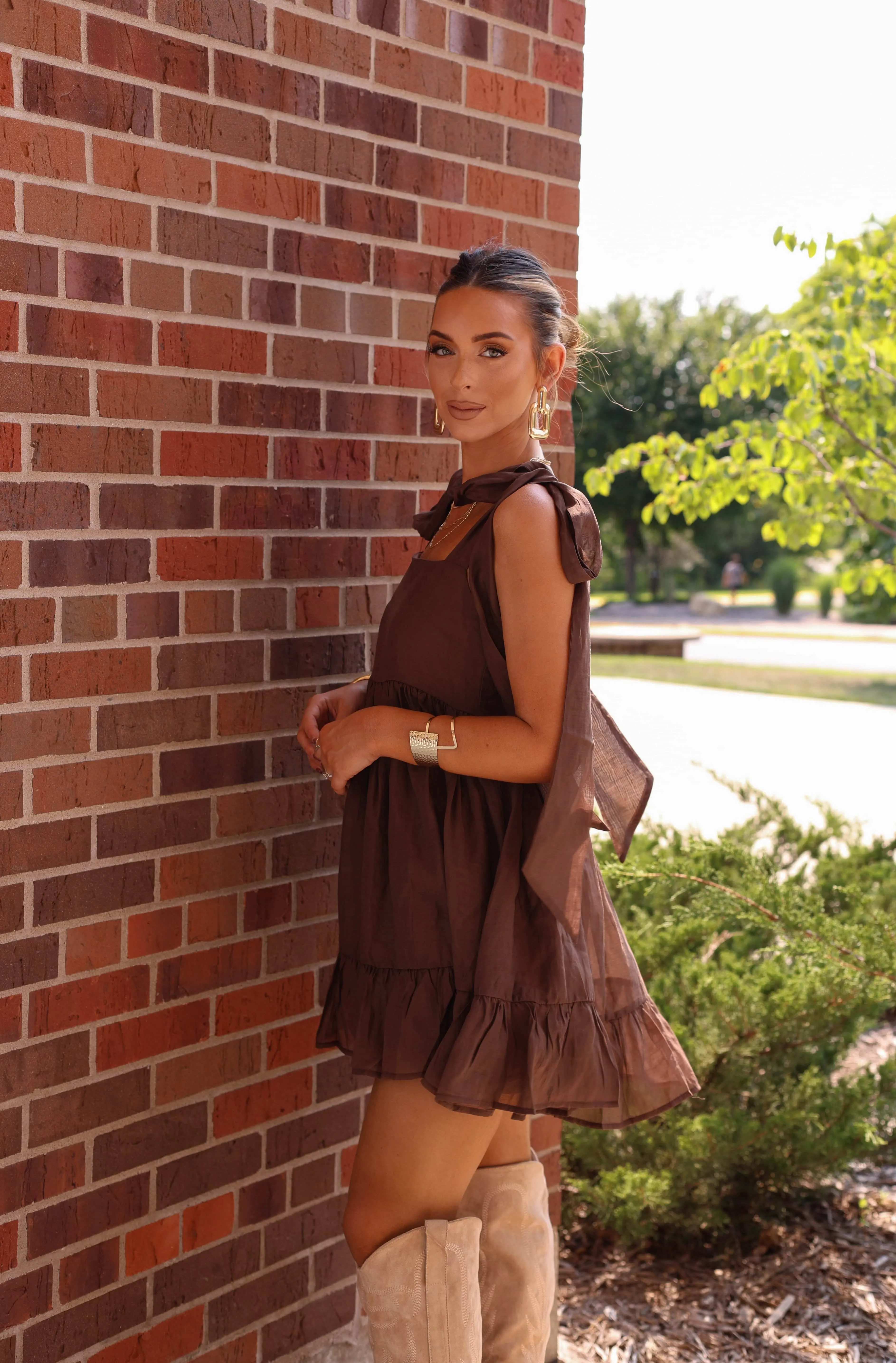 Graceful Gathering Mini Dress sold by LANE 201 product image thumbnail 3