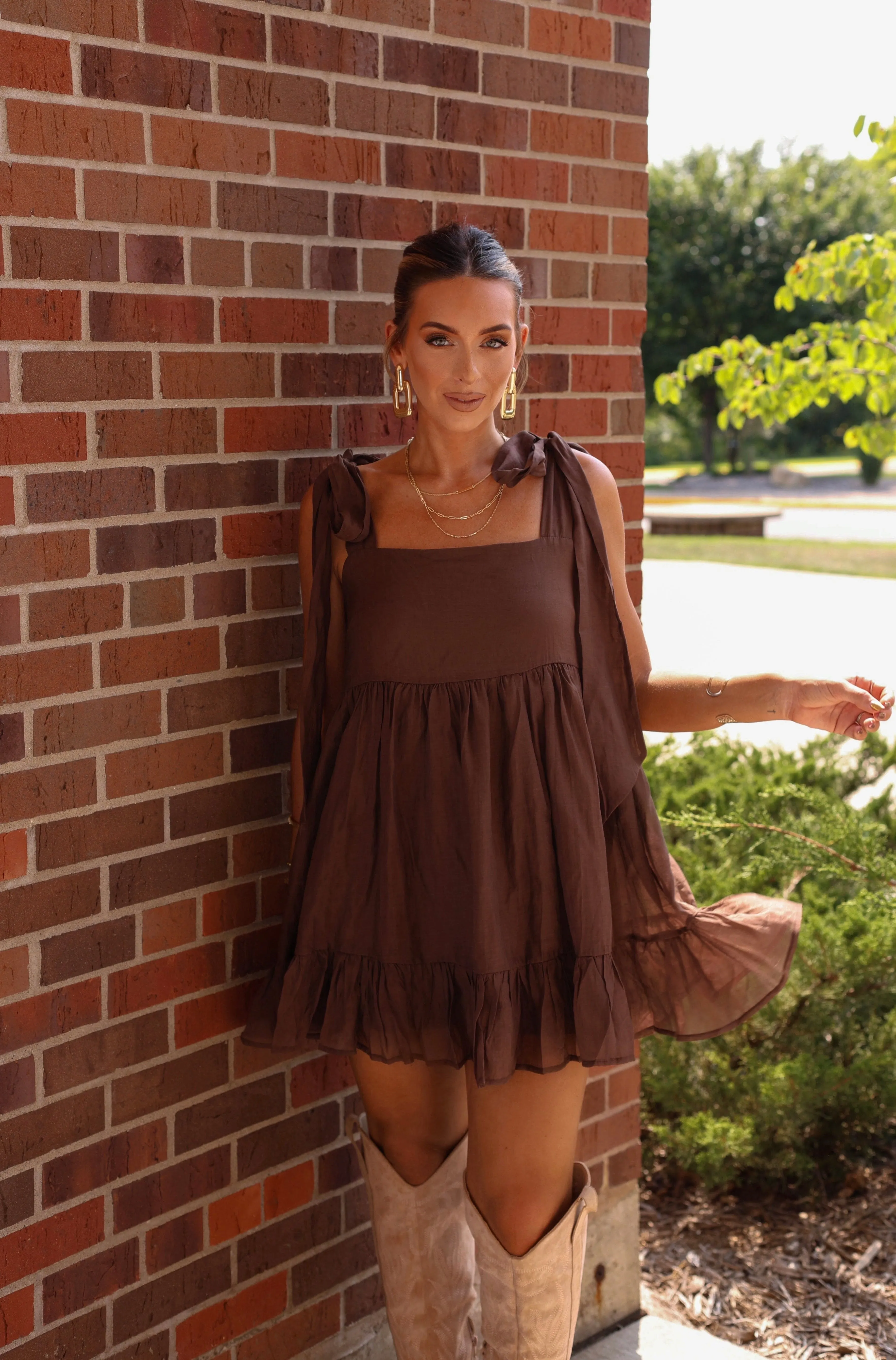 Graceful Gathering Mini Dress sold by LANE 201 product image thumbnail 5