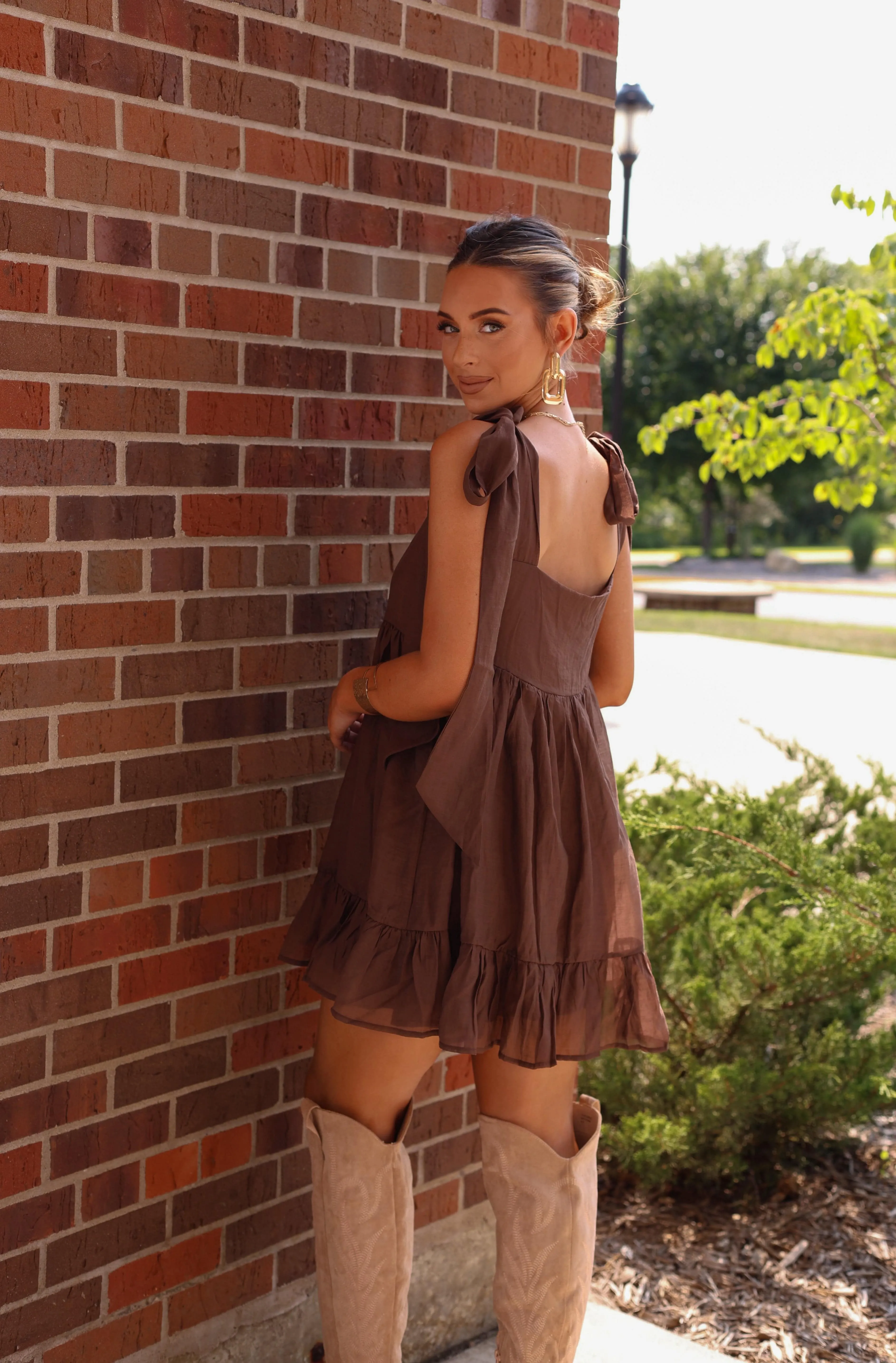 Graceful Gathering Mini Dress sold by LANE 201 product image thumbnail 2
