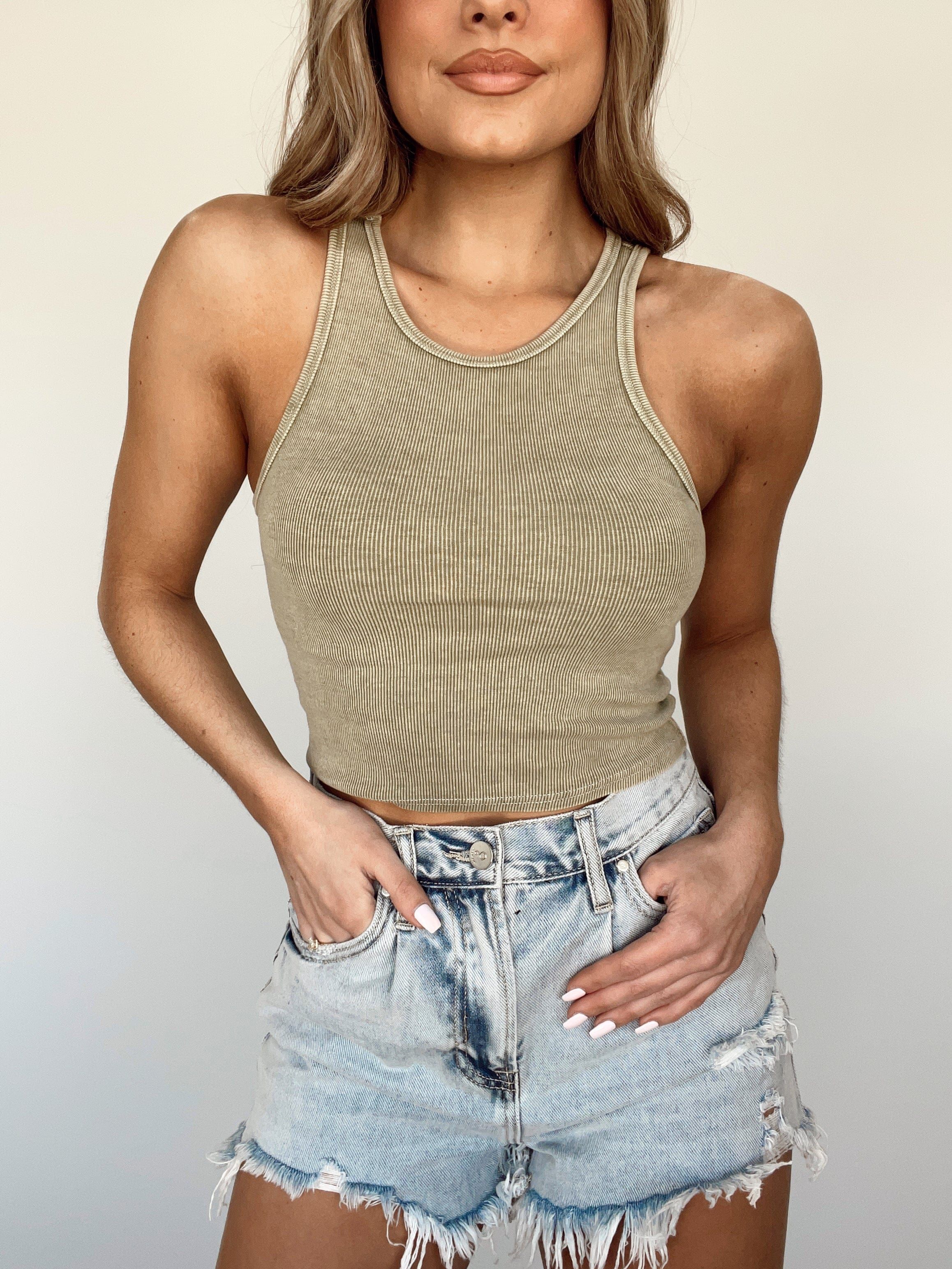 Olive Stardust Tank sold by LANE 201 product image thumbnail 2