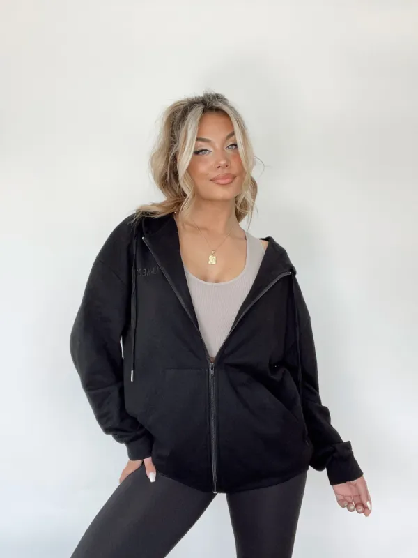 Black Lane 201 Zip Up Hoodie sold by LANE 201