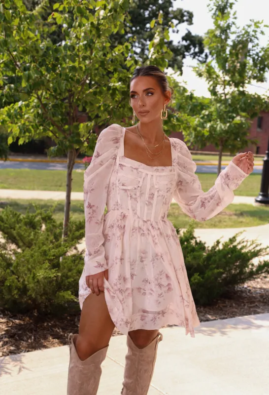 Floral Chiffon Corset Dress sold by LANE 201