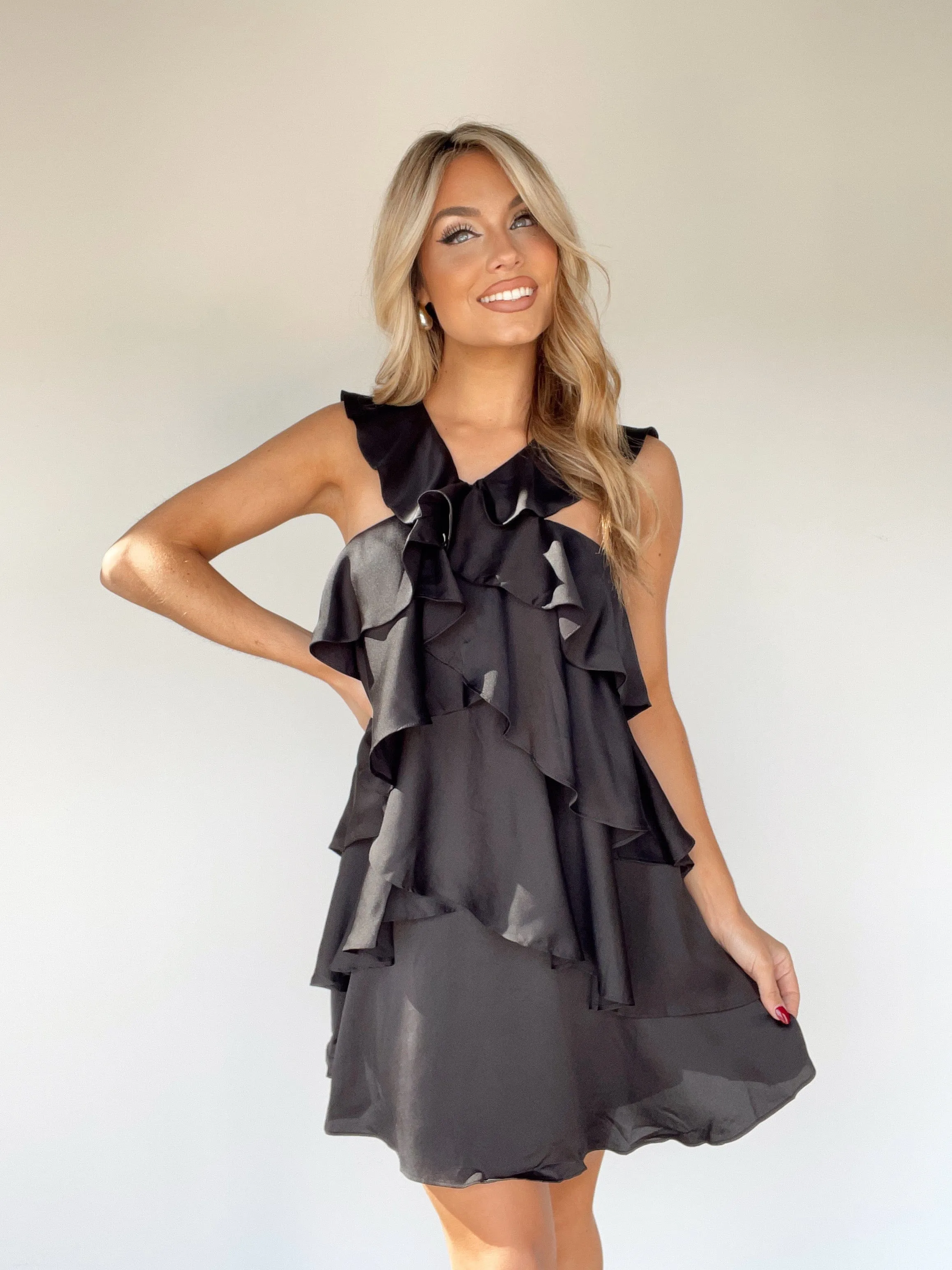 Ruffled Mini Dress sold by LANE 201 product image thumbnail 4