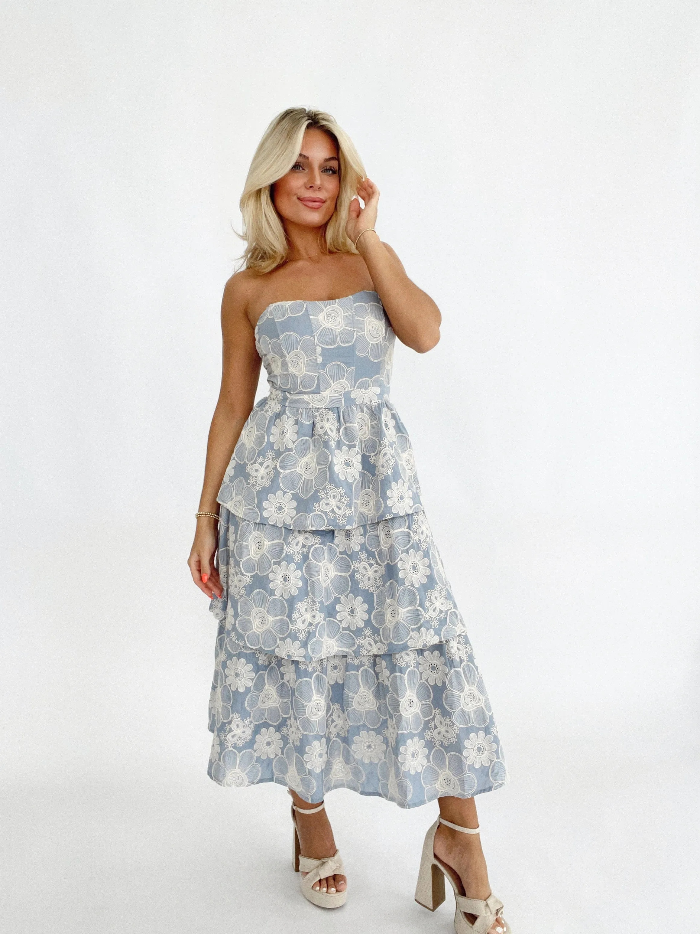 Country Charm Midi Dress sold by LANE 201
