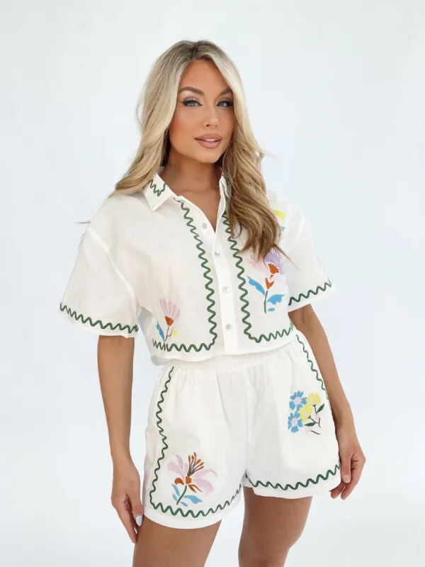Santorini Sunshine Shirt sold by LANE 201