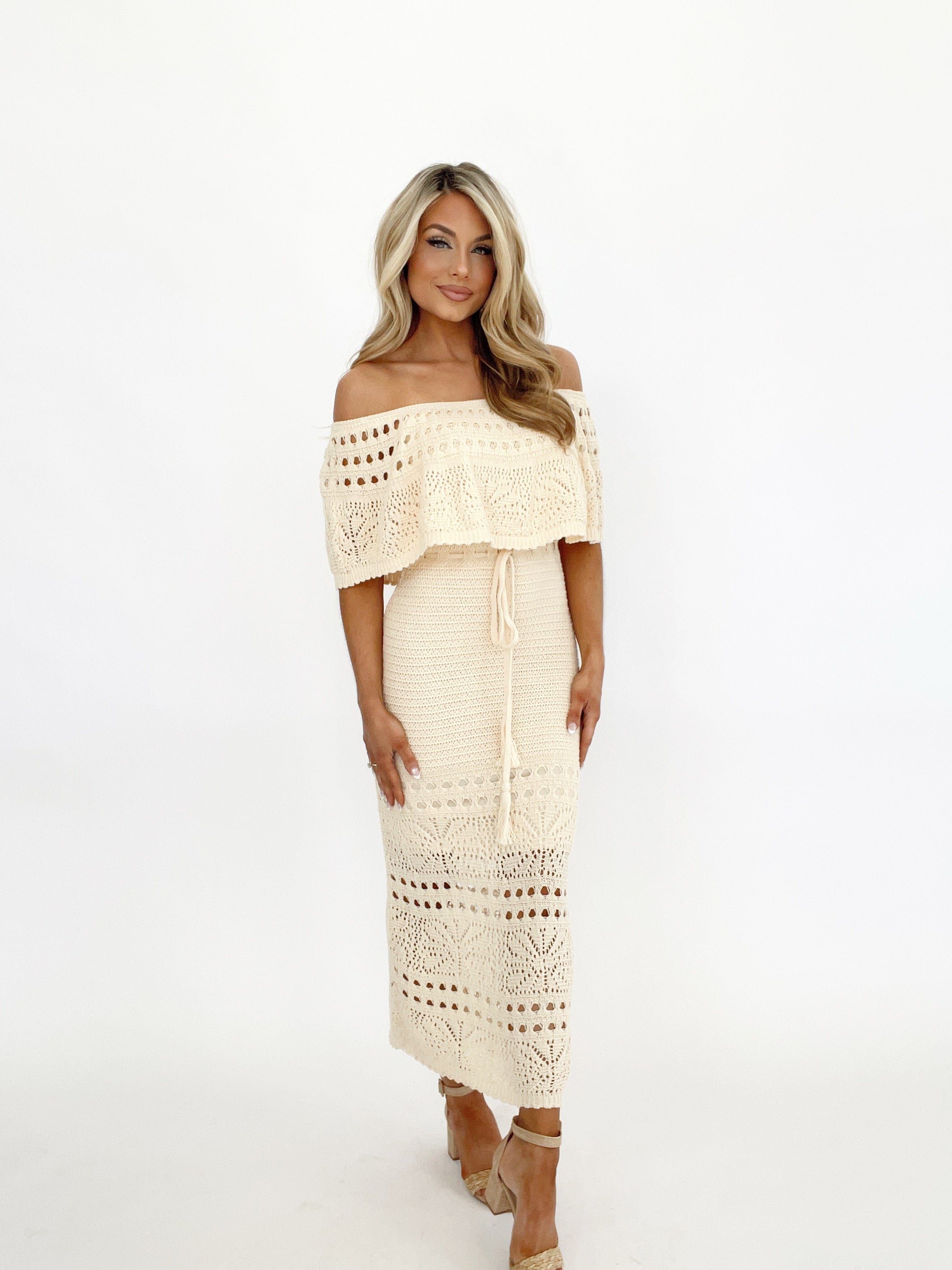 Chasing The Sun Crochet Dress sold by LANE 201 product image thumbnail 4