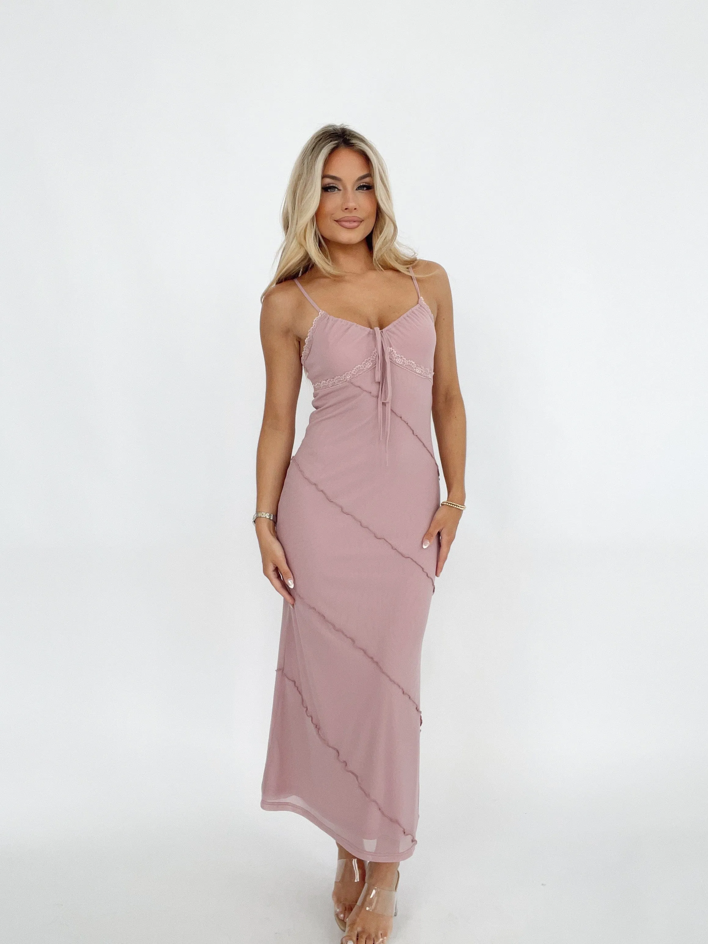 Lily Mesh Midi Dress sold by LANE 201 product image thumbnail 4
