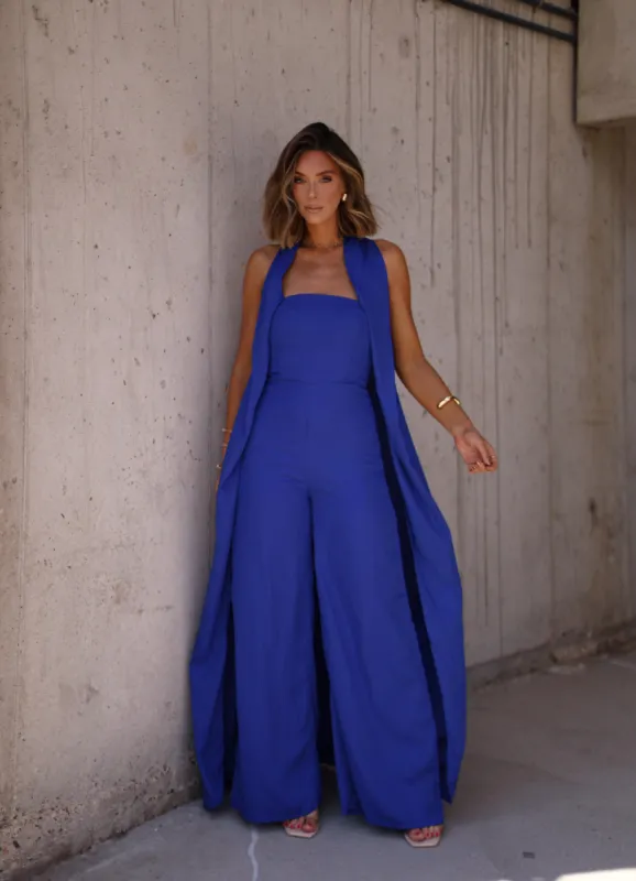 Bold In Blue Jumpsuit sold by LANE 201