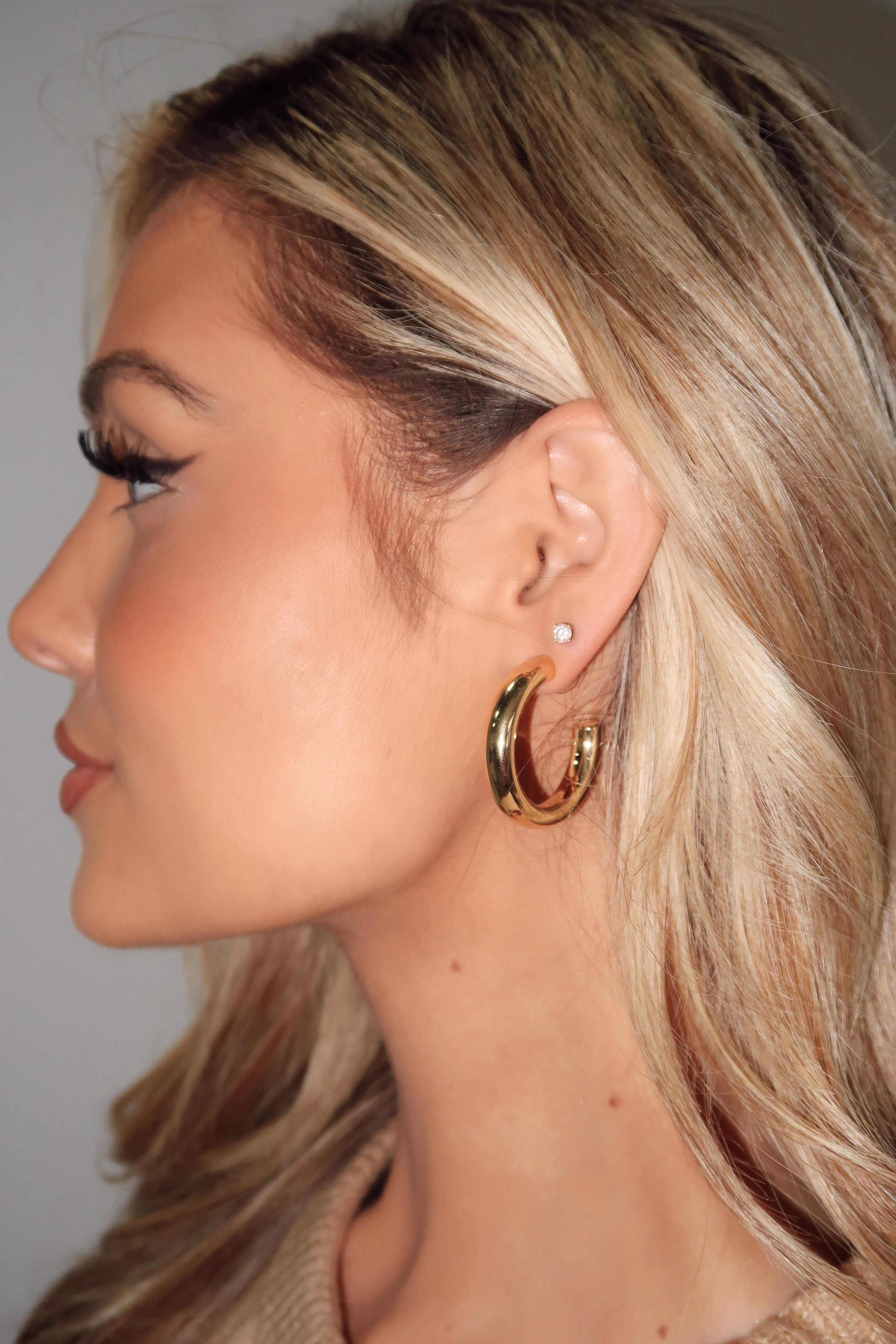 Tube Hoop Earrings sold by LANE 201