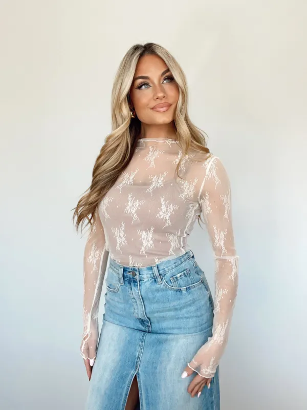 Catalina Lace Top sold by LANE 201