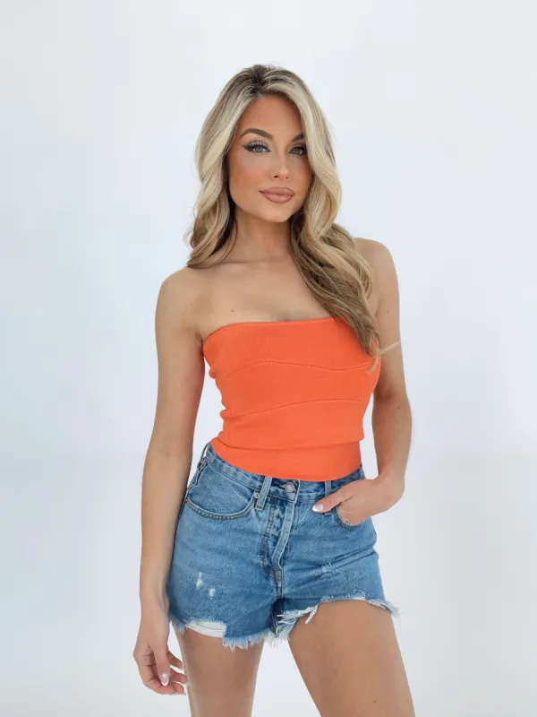 Knit Tube Top sold by LANE 201
