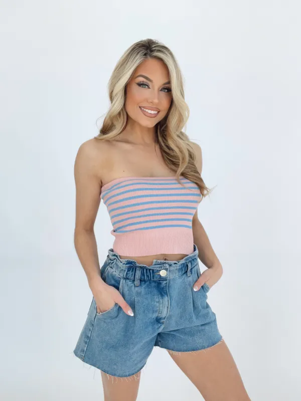 Candy Stripe Top sold by LANE 201