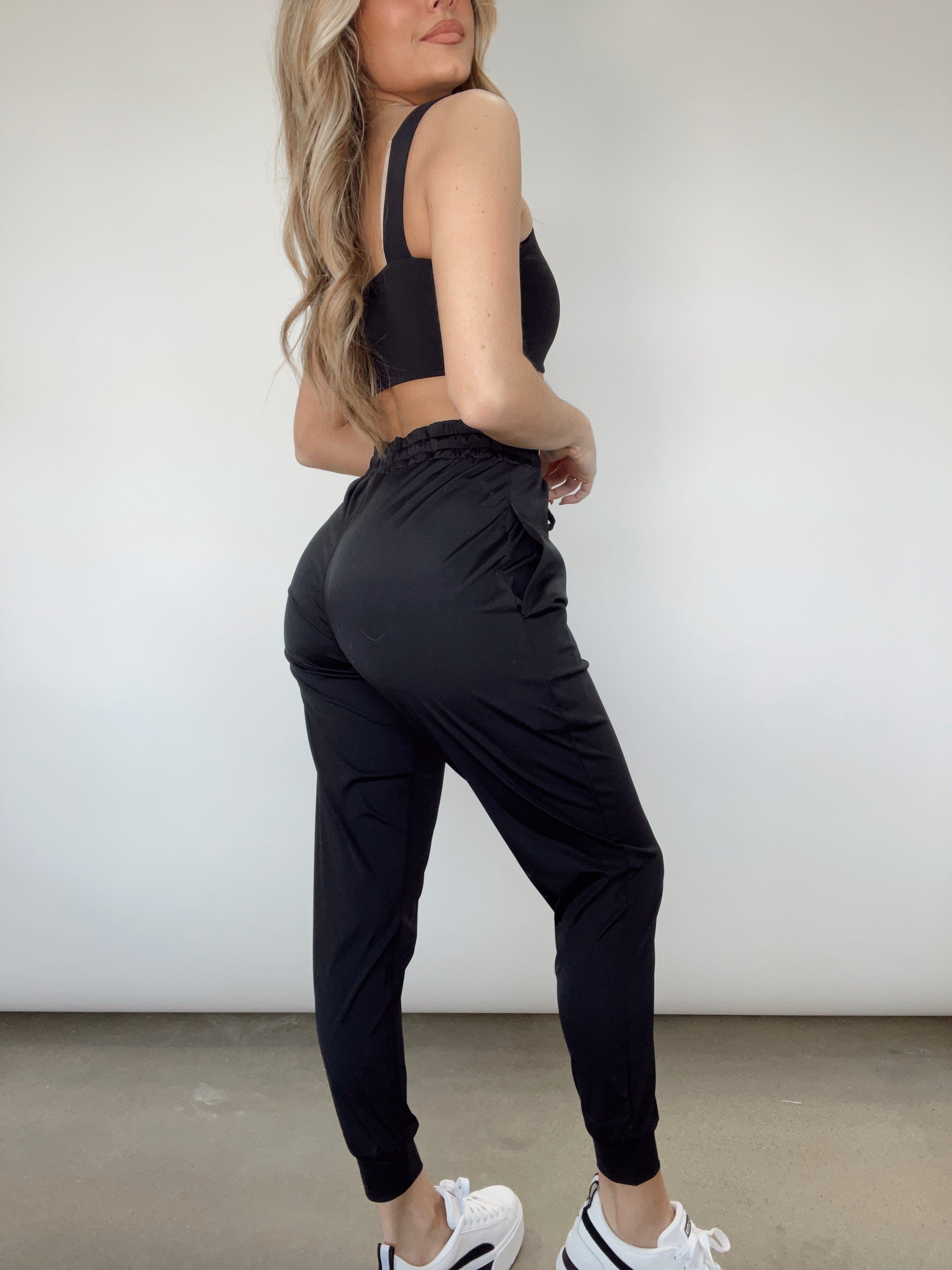 Black Train For It Joggers sold by LANE 201 product image thumbnail 4