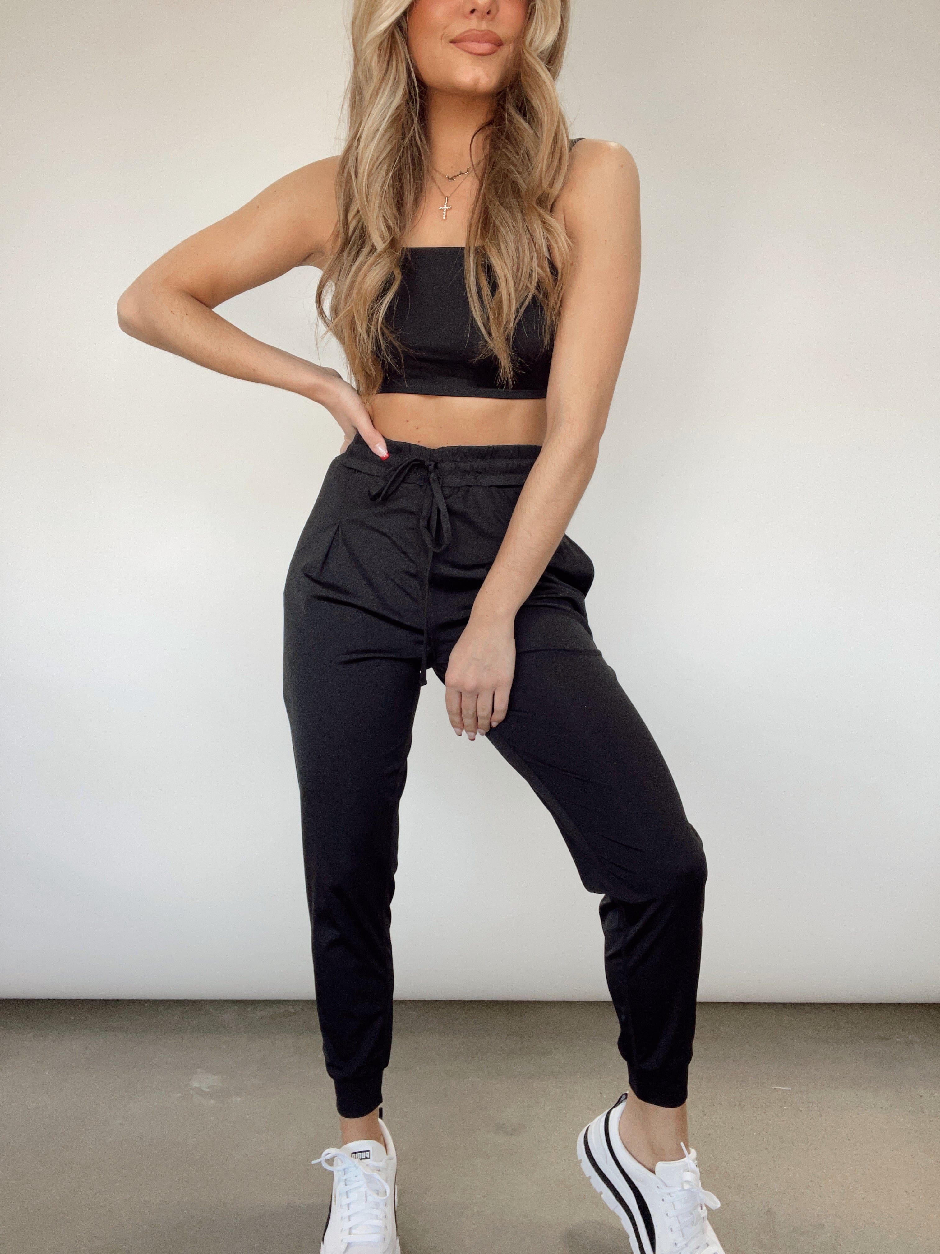 Black Train For It Joggers sold by LANE 201 product image thumbnail 3