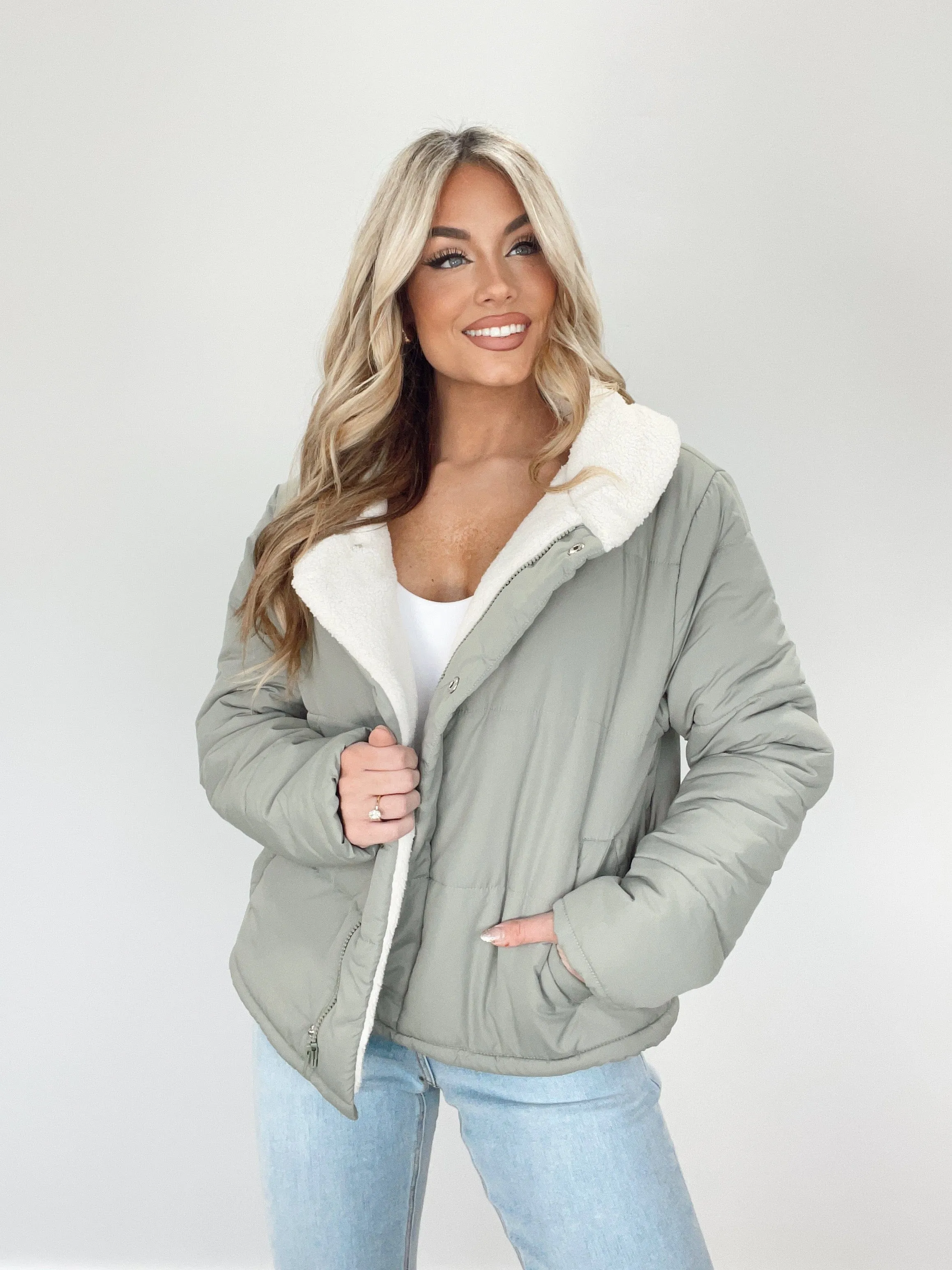 Padded Sherpa Jacket sold by LANE 201 product image thumbnail 4