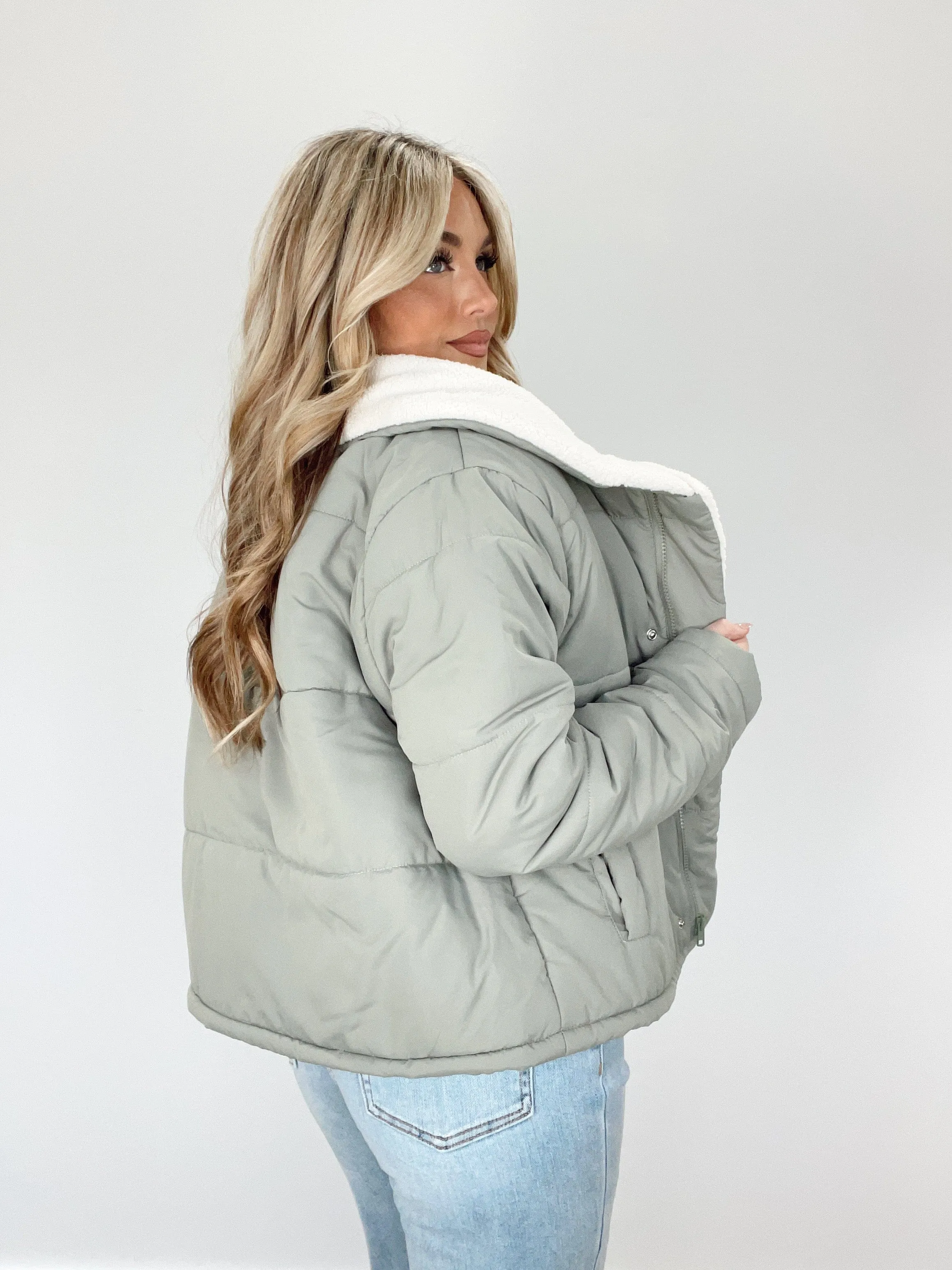 Padded Sherpa Jacket sold by LANE 201 product image thumbnail 2