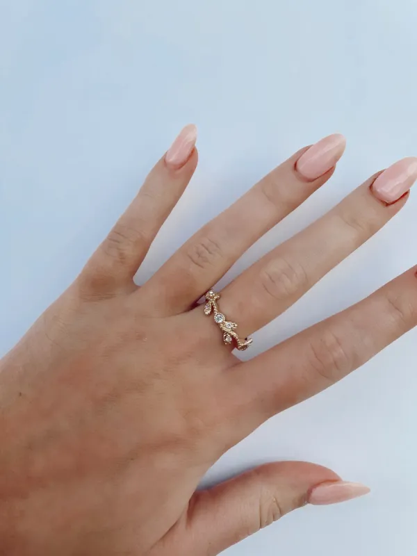 Gold Chloe Ring sold by LANE 201