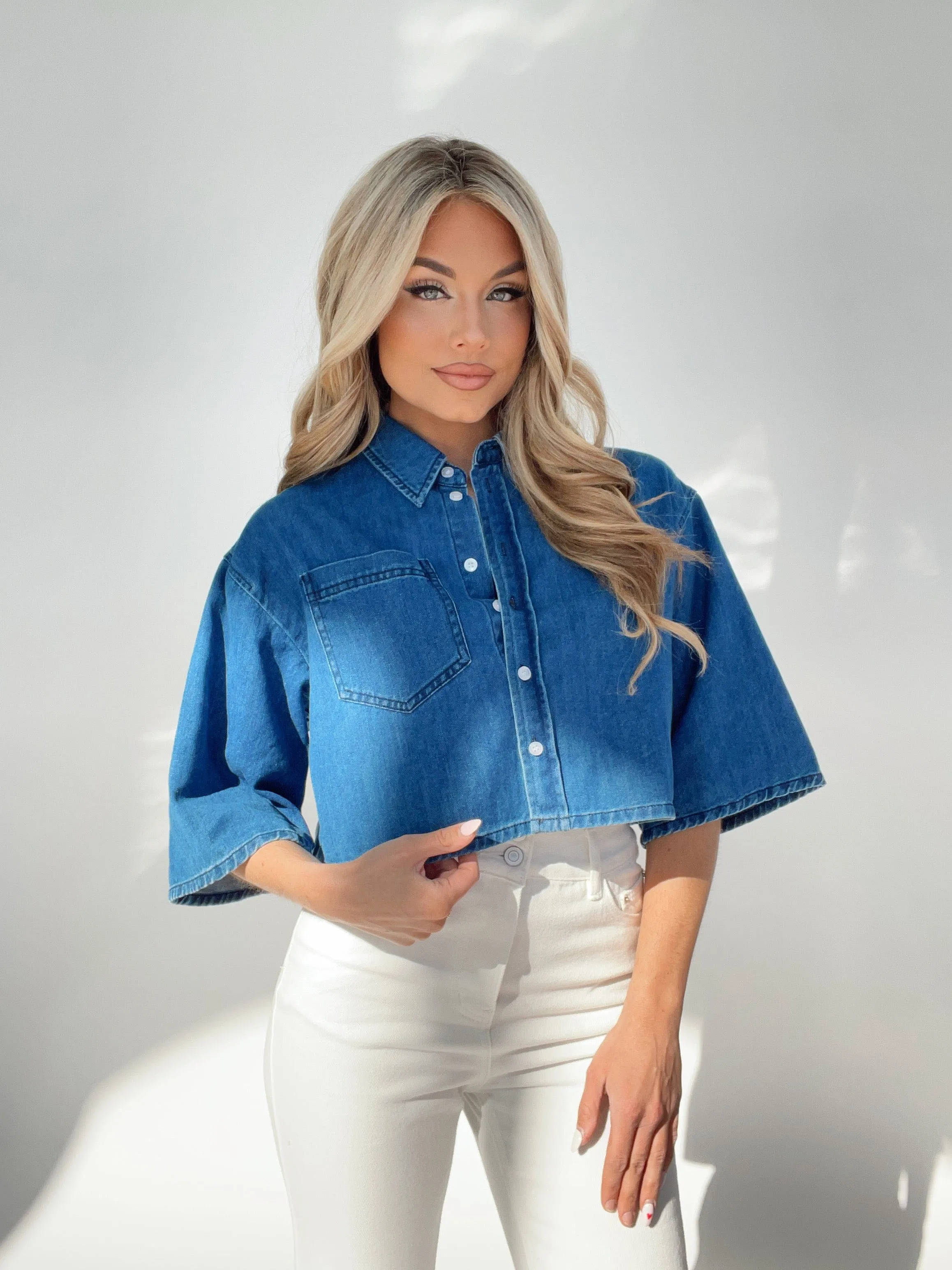 Ryann Denim Shirt sold by LANE 201 product image thumbnail 4