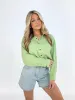 Lime Button Down Shirt sold by LANE 201