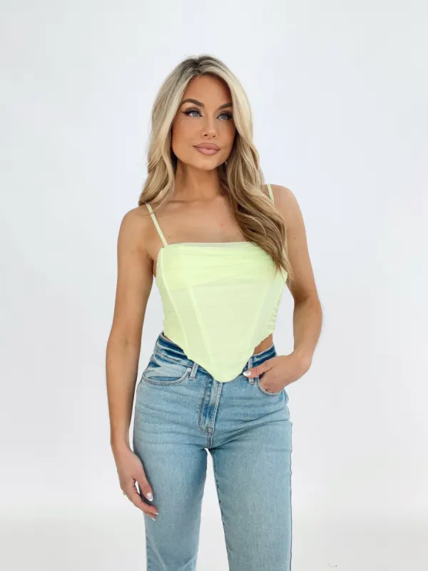 Neon Zest Tank sold by LANE 201