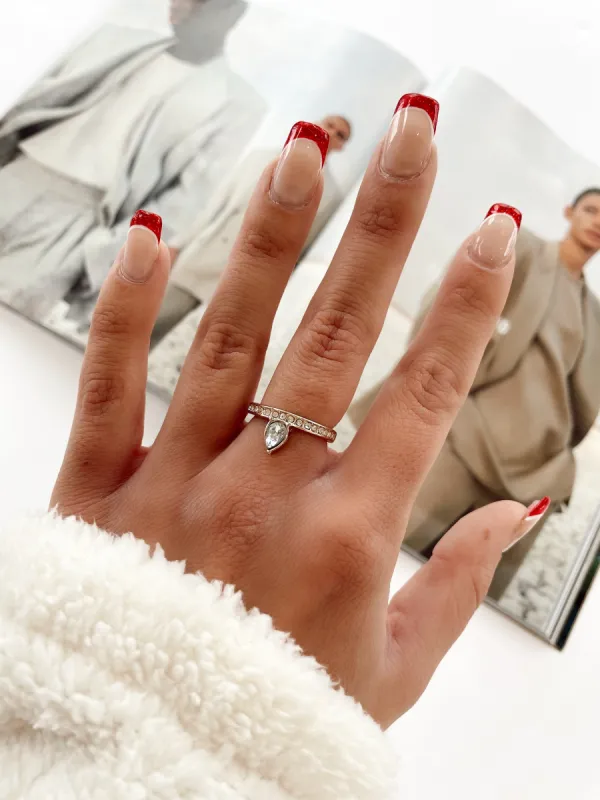 Crystal Clear Gold Ring sold by LANE 201