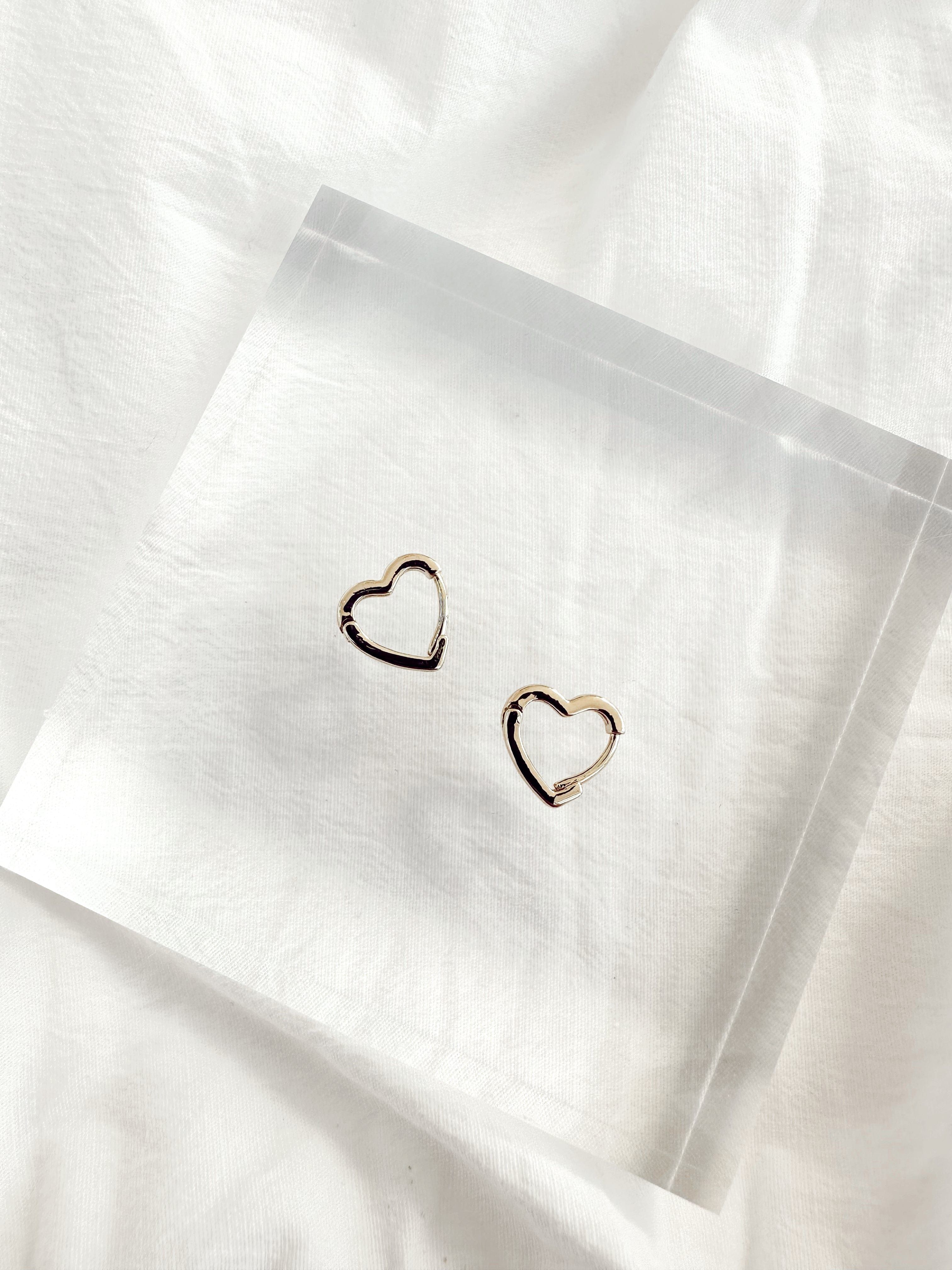 Gold Heart Hoop sold by LANE 201